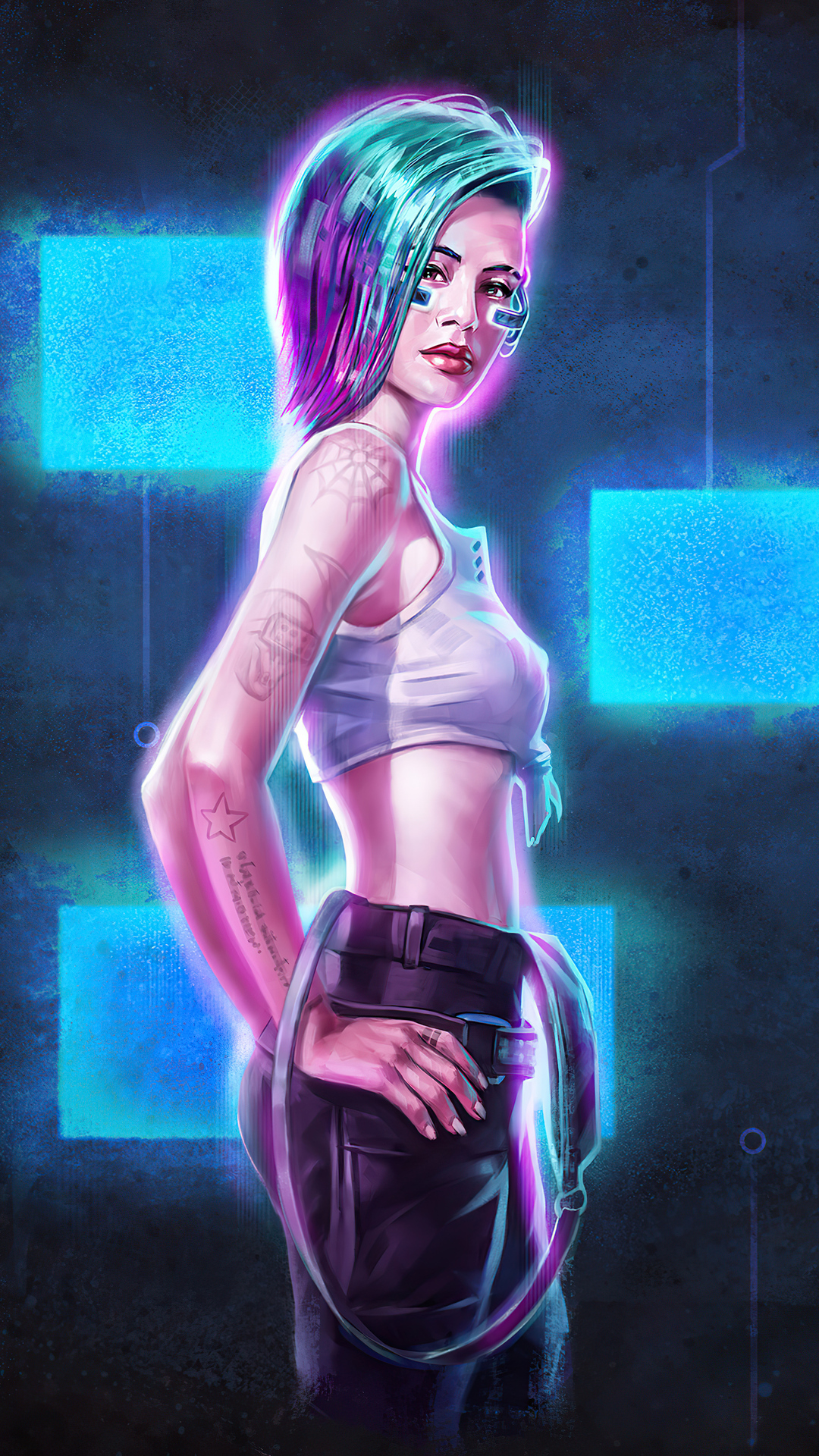 Download Judy Pixel 3 Cyberpunk 2077 Background