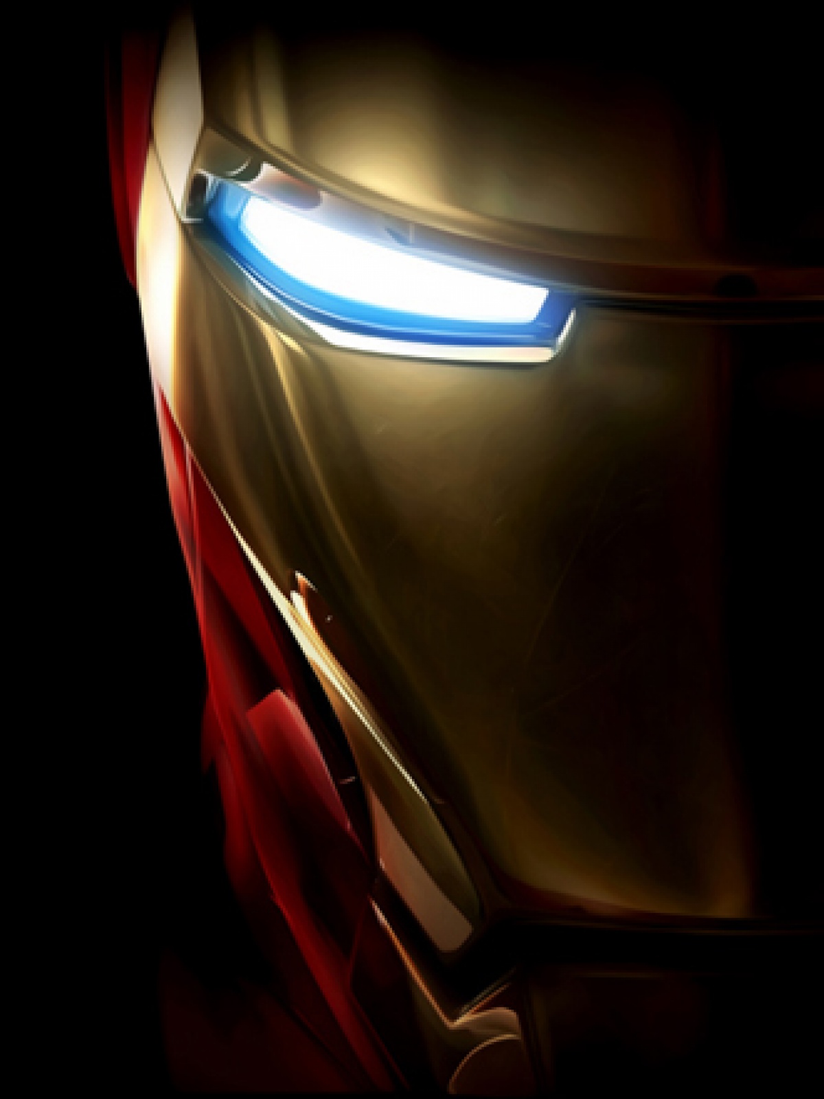 Iron Man Black Background Mobile Wallpaper