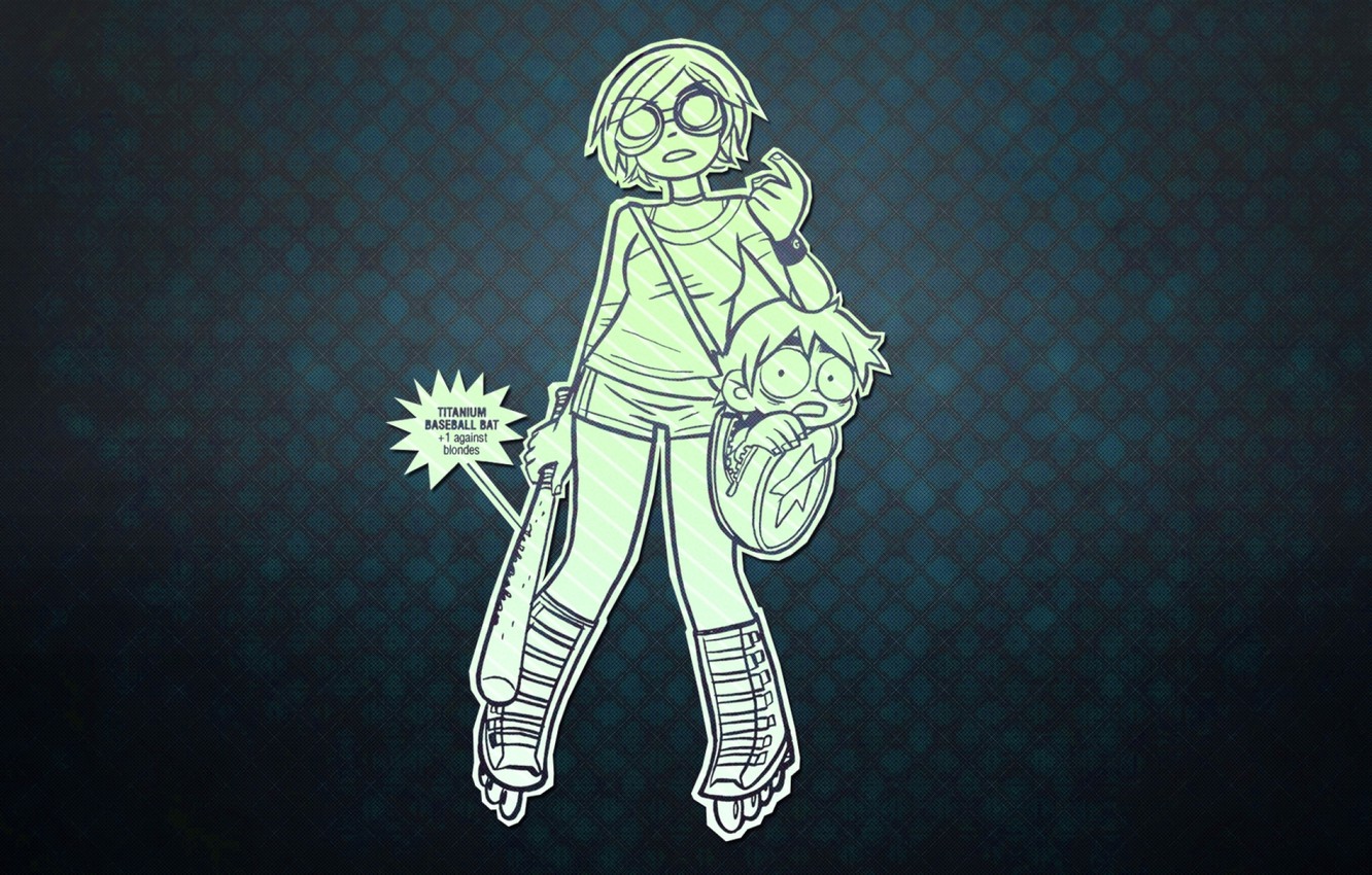 Wallpaper comic, scott pilgrim, ramona flowers, scott pilgrim vs the world image for desktop, section разное