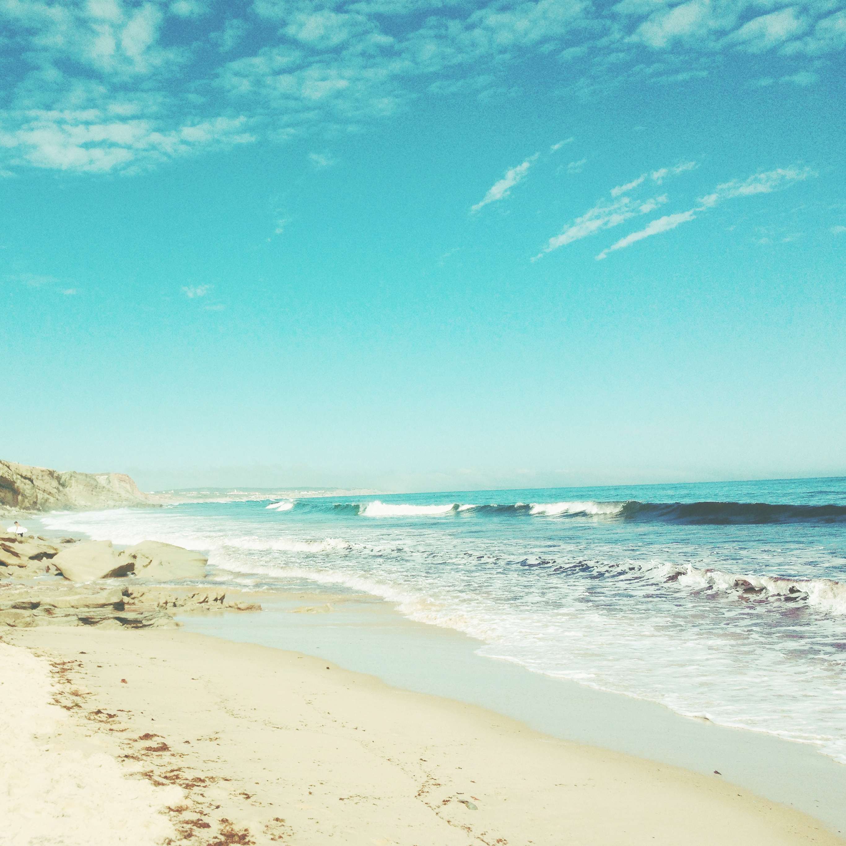 Sea Nature Ocean Beach Cold Holiday Green Wallpaper