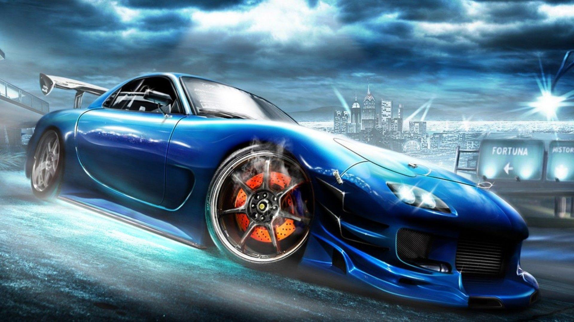 Mazda Rx7 Digital Art 4k Laptop Full HD 1080P HD. Book Source for free download HD, 4K & high quality wallpaper