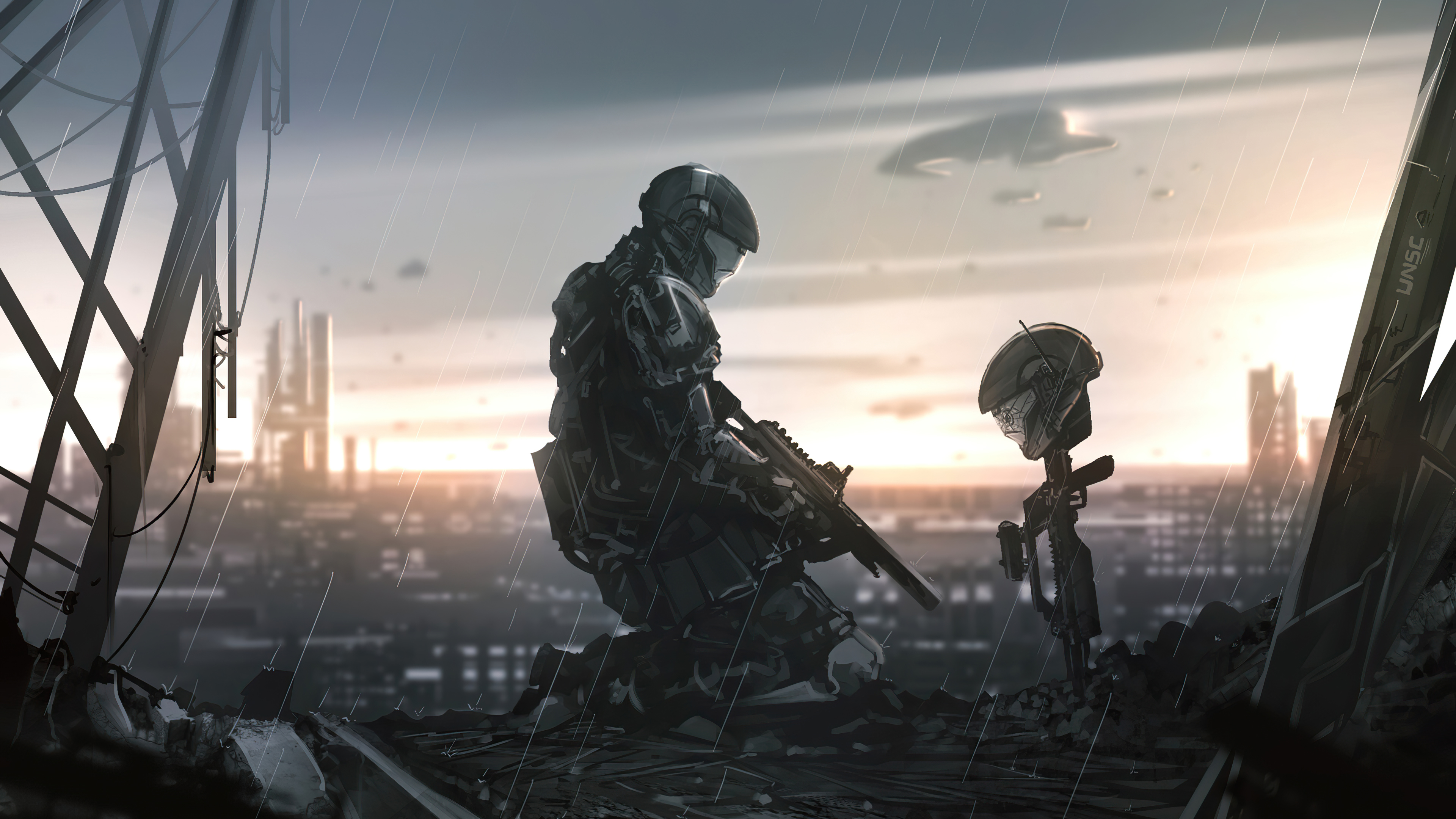 Honoring a Fallen Soldier by Amos Yan 4k Ultra HD Wallpaper