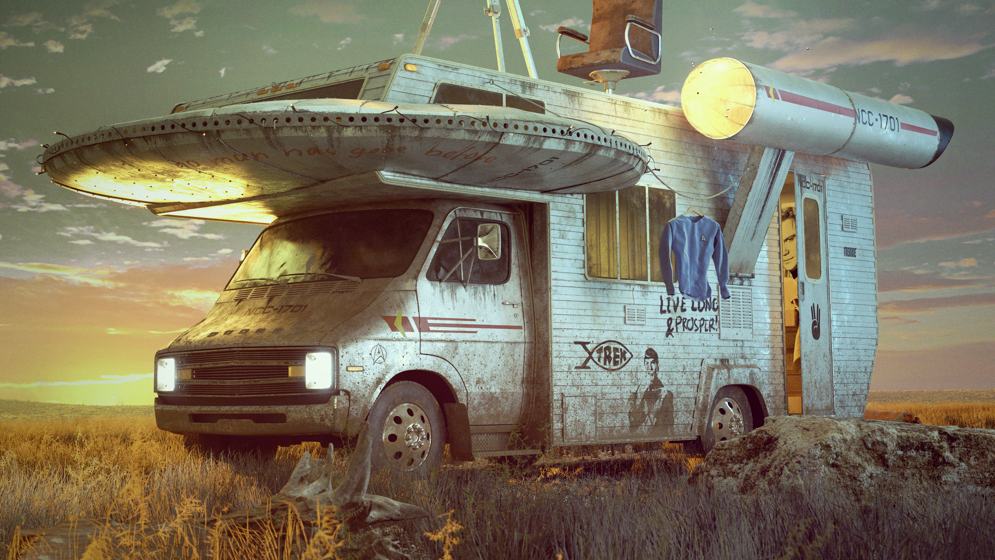 Wallpaper 4k No Man Has Gone Before Mini Van Bus 4k Wallpaper