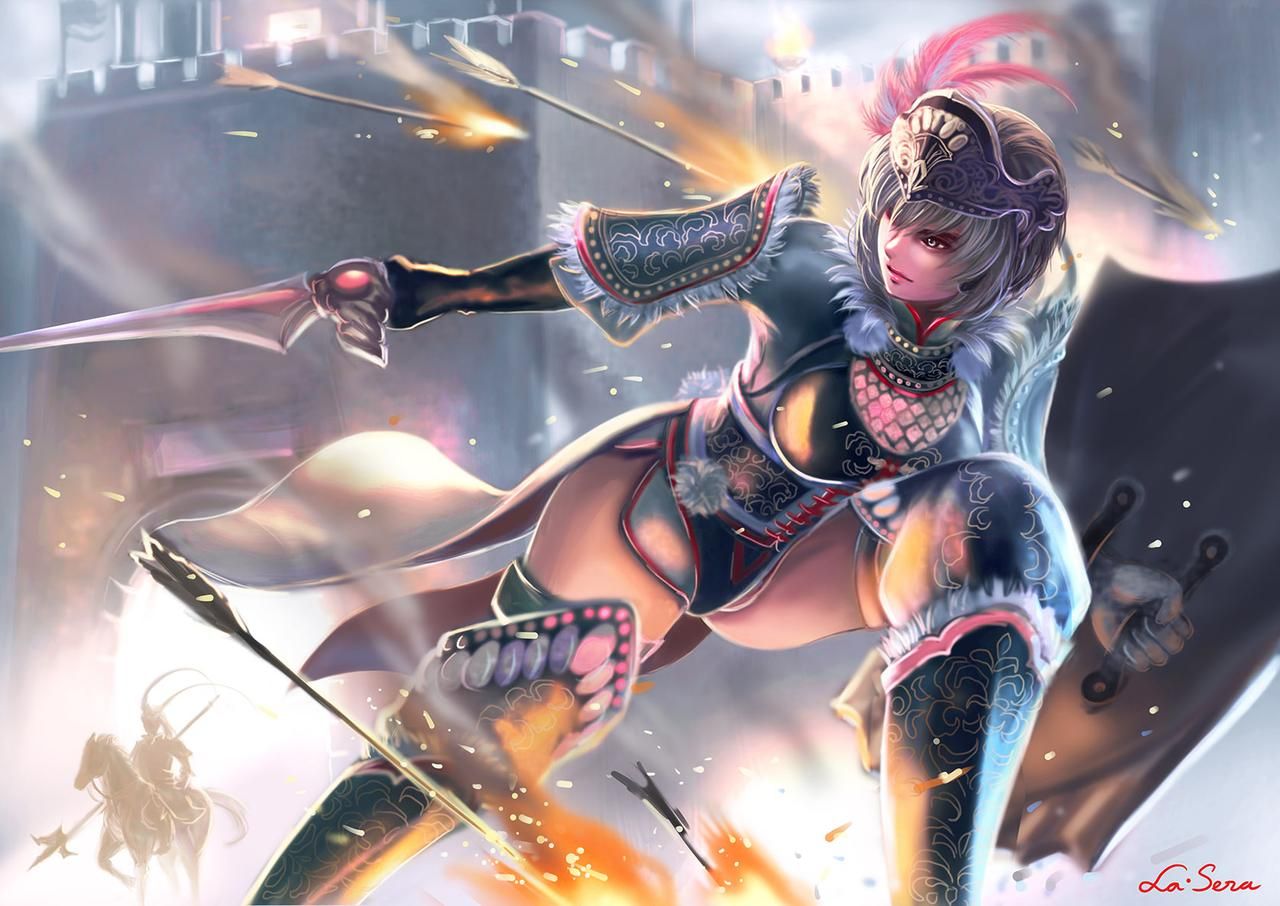 Lu Lingqi By La Sera. Anime, Warrior Image, Dynasty Warriors