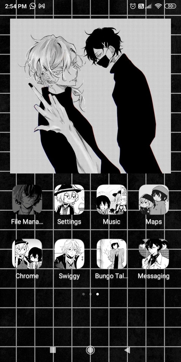 black aesthetic anime wallpaper