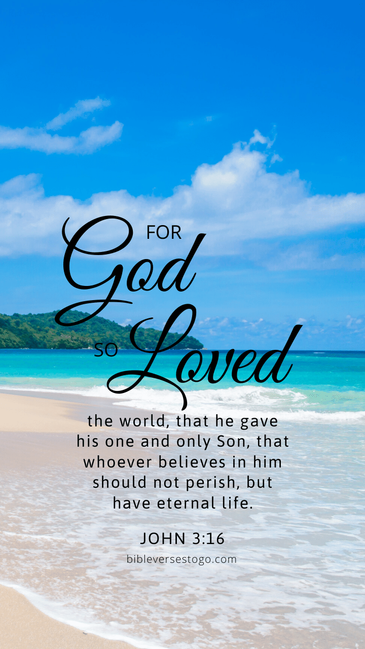 Beach Theme Computer Wallpaper With Scripture
