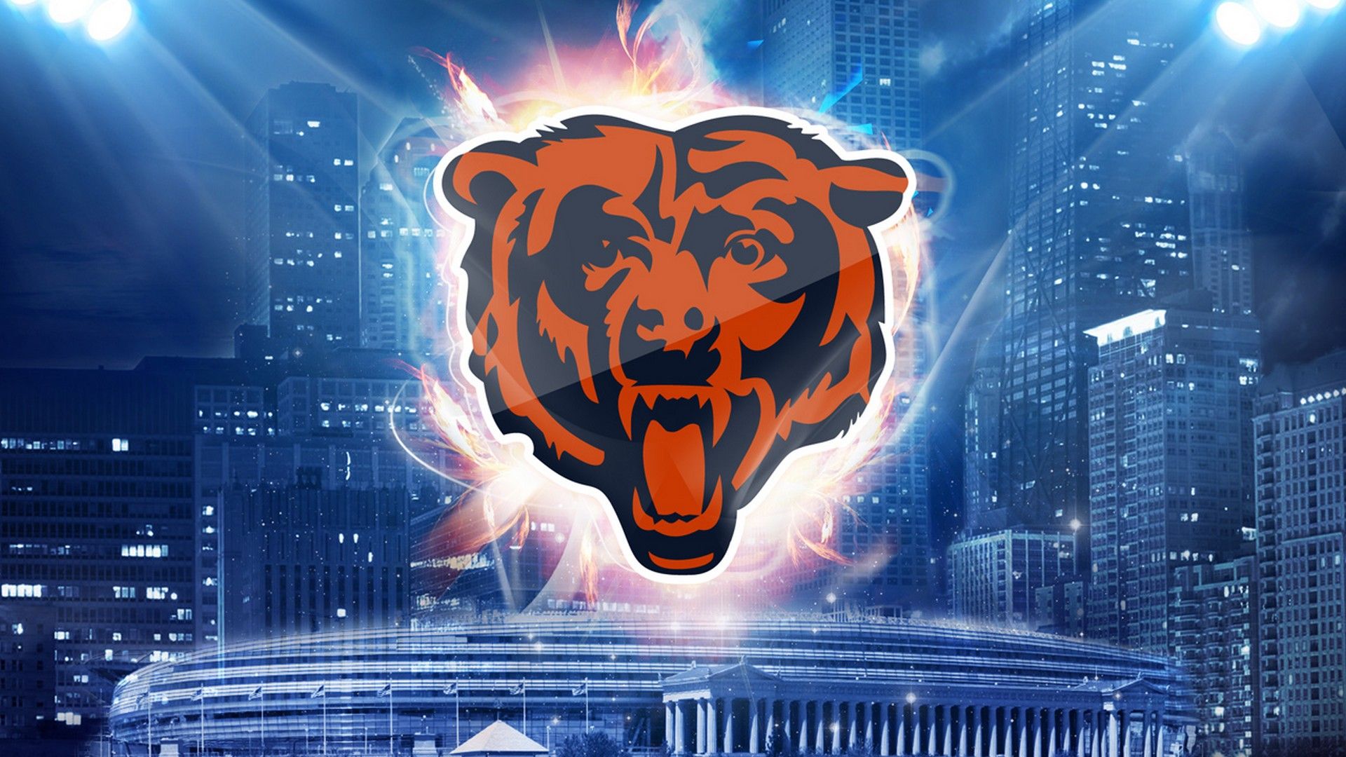 Wallpaper HD Bears NFL Football Wallpaper. Chicago bears wallpaper, Chicago bears logo, Chicago bears football