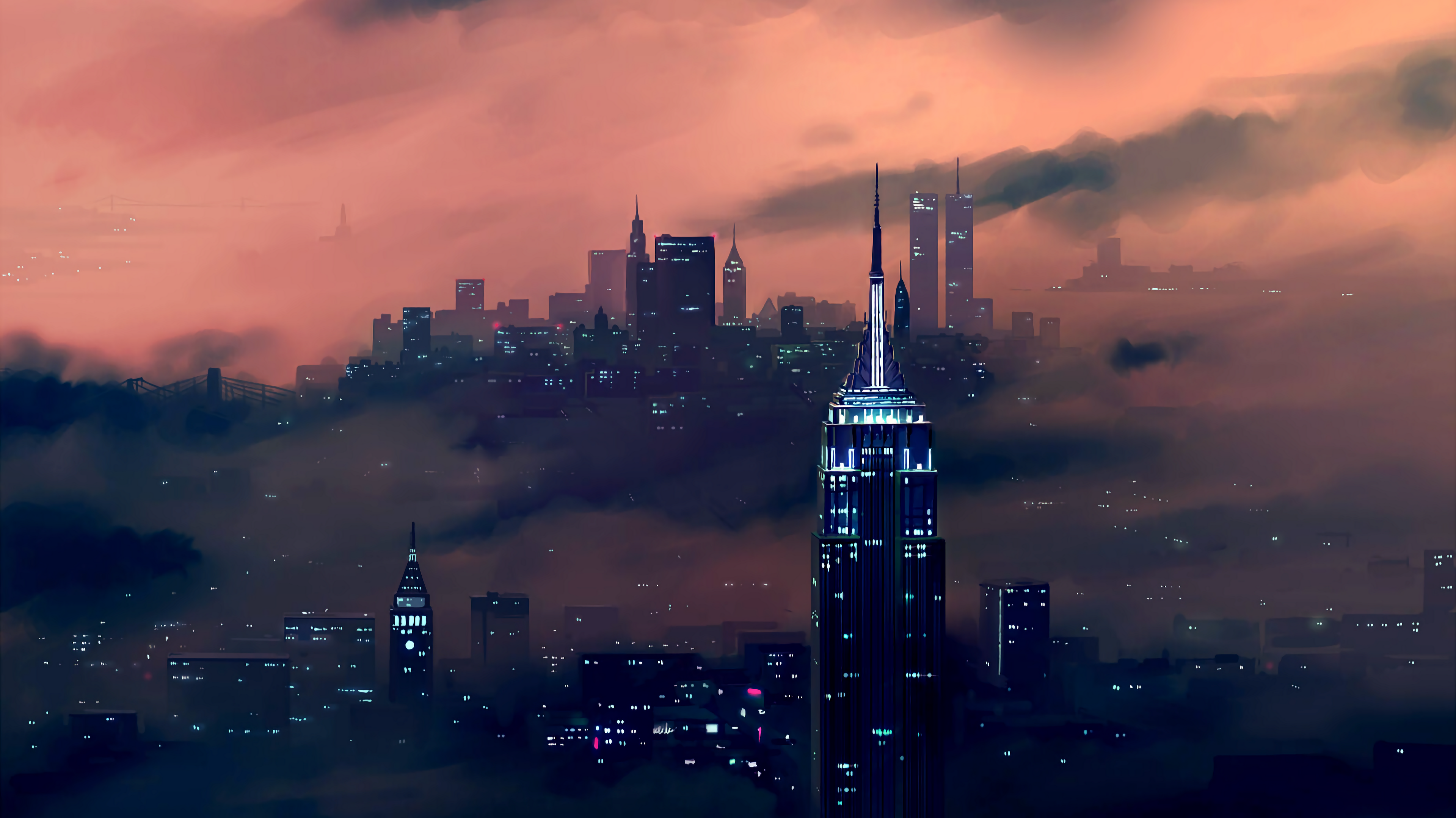 Skyline New York City 4k