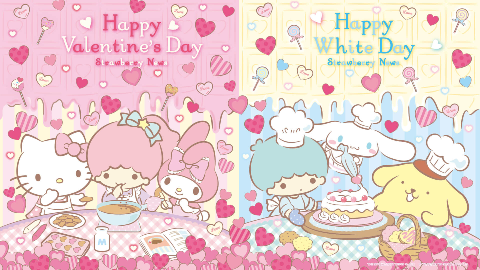 Обои с май мелоди. Sanrio Wallpaper. Обои Хелло Китти Эстетика. Фон с Melody hello Kitty. Cinnamoroll Wallpaper.