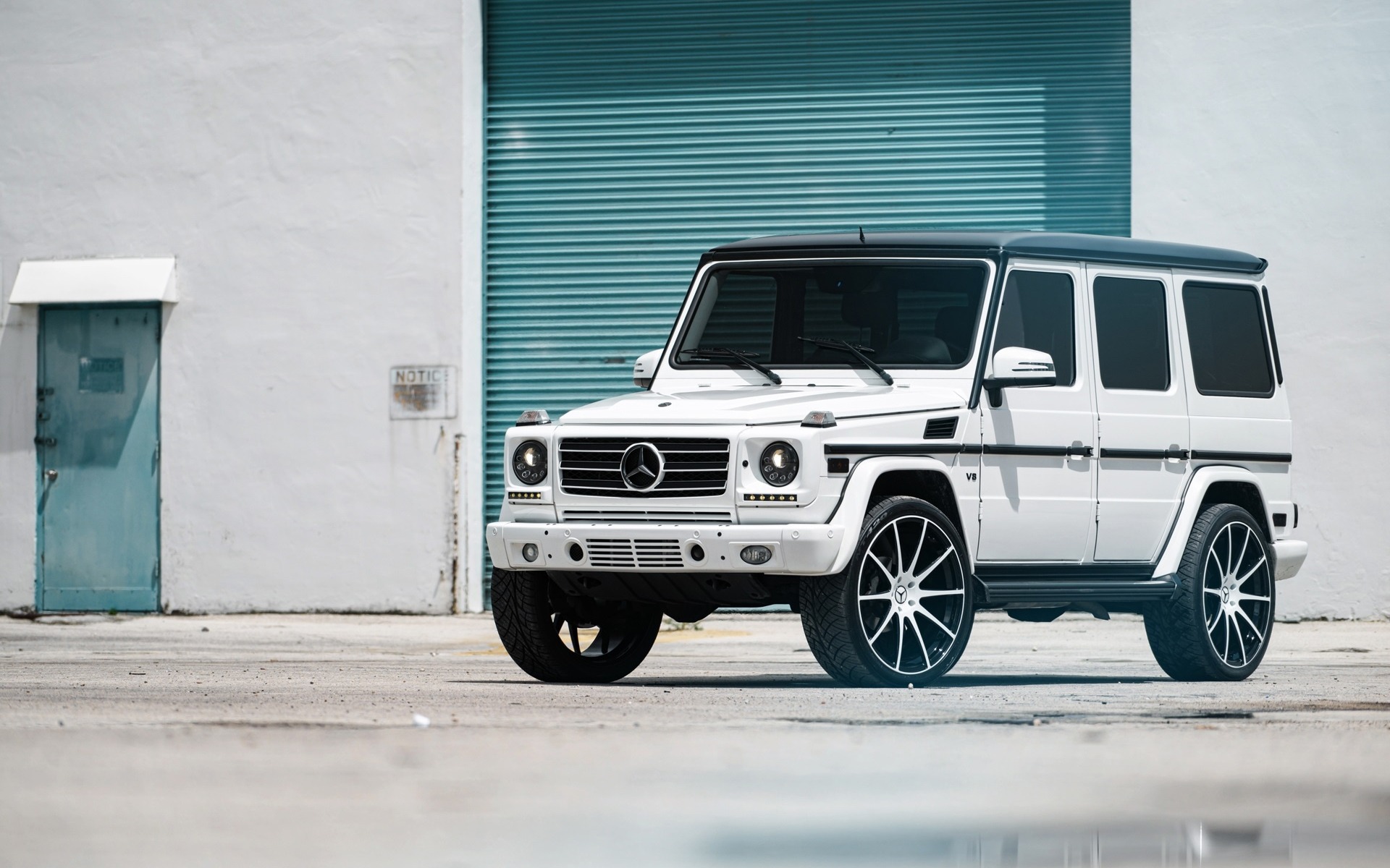 Download Wallpaper Mercedes Benz G W New White G Class, Exterior, Tuning, White SUV, German Cars, Mercedes For Desktop With Resolution 1920x1200. High Quality HD Picture Wallpaper