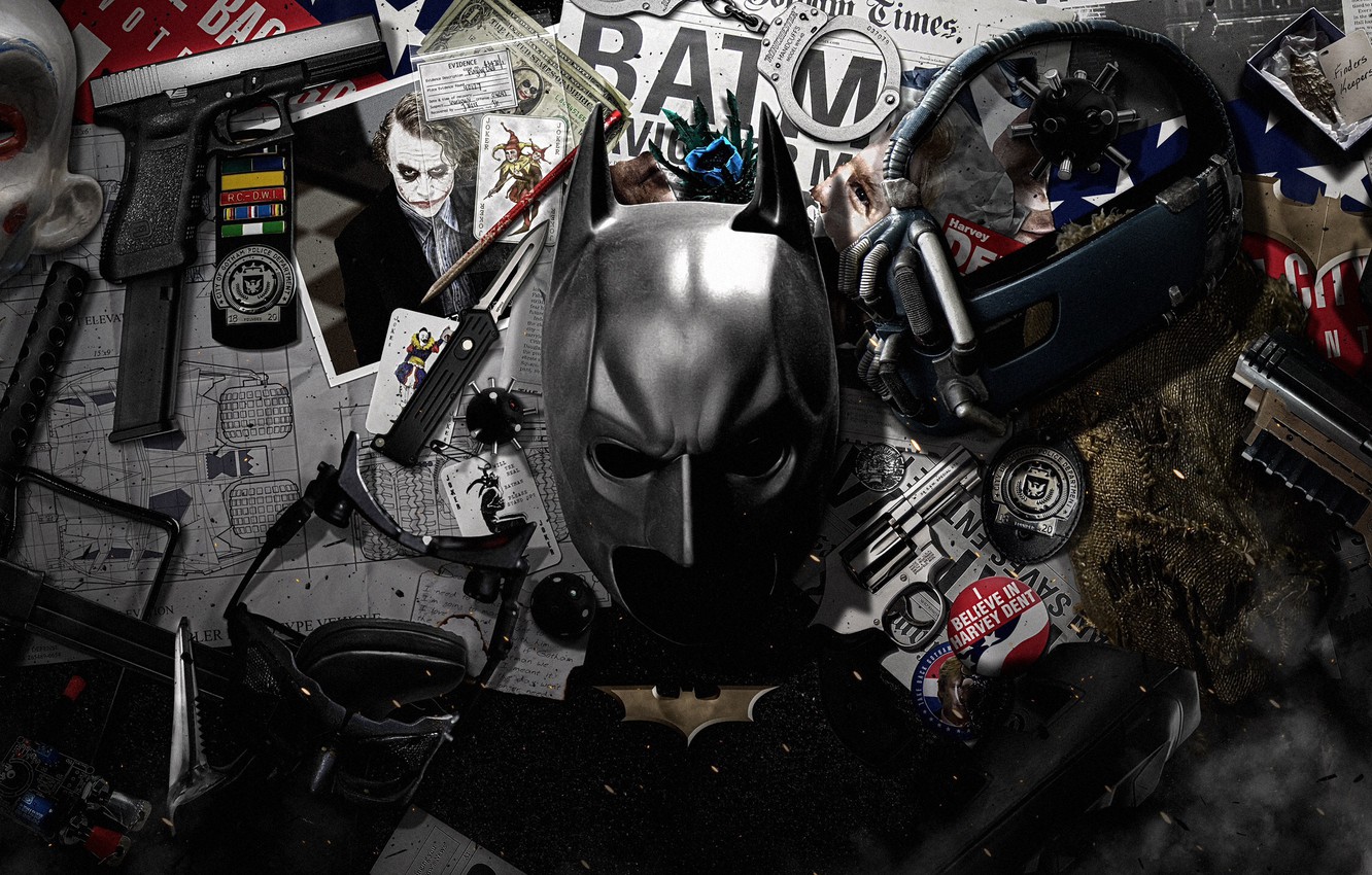 Wallpaper Batman, Superhero, The Dark Knight, The film, Batman, The Dark Knight, Trilogy, Christopher Nolan, Trilogy image for desktop, section фильмы