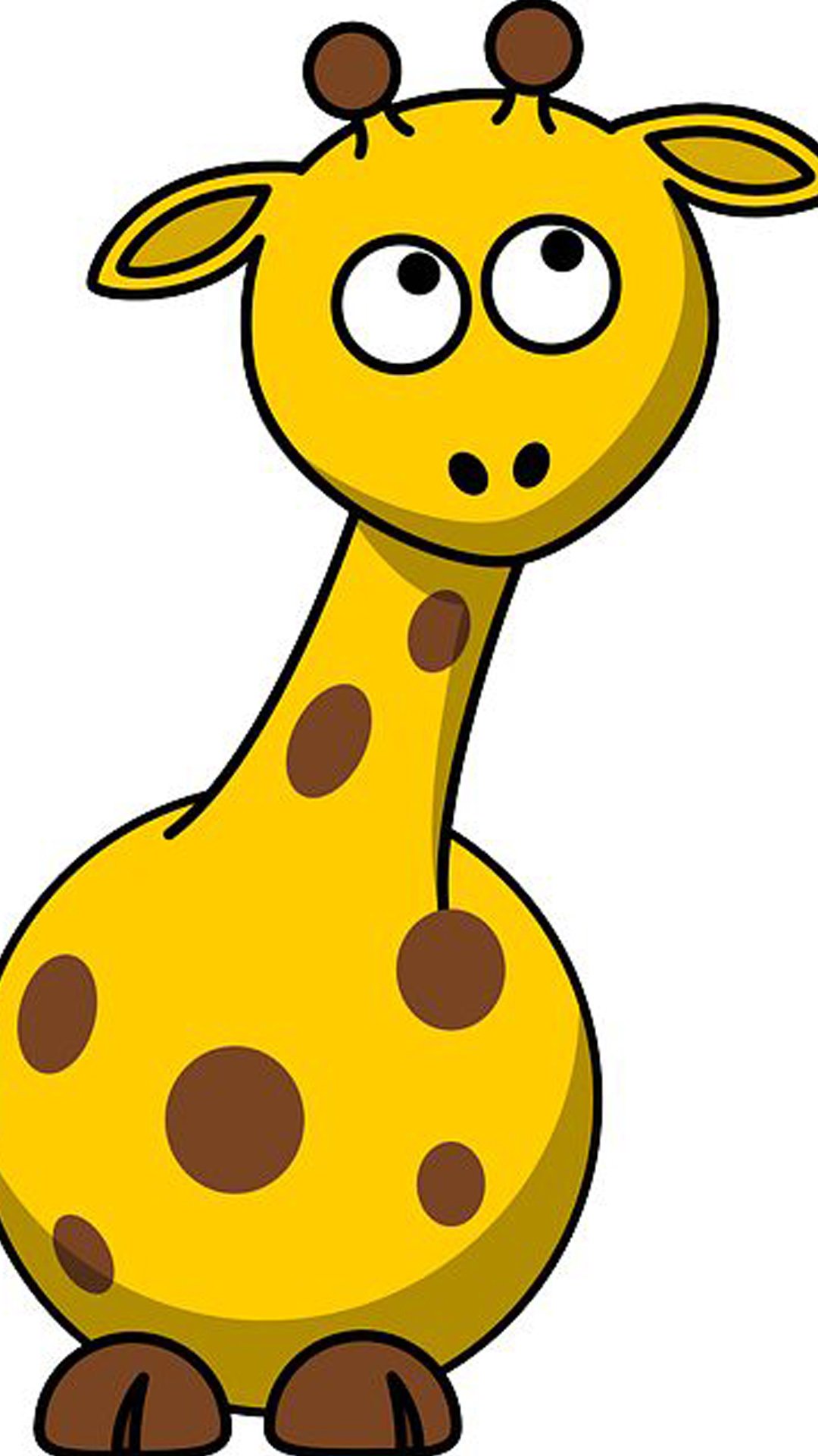 Cute Cartoon Free Phone Wallpaper Giraffe Clipart