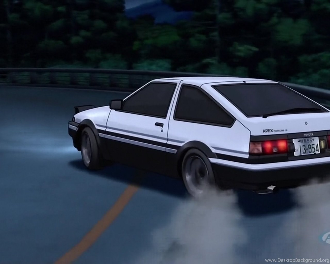 Initial D: Toyota AE86 Or “Eight Six” Desktop Background