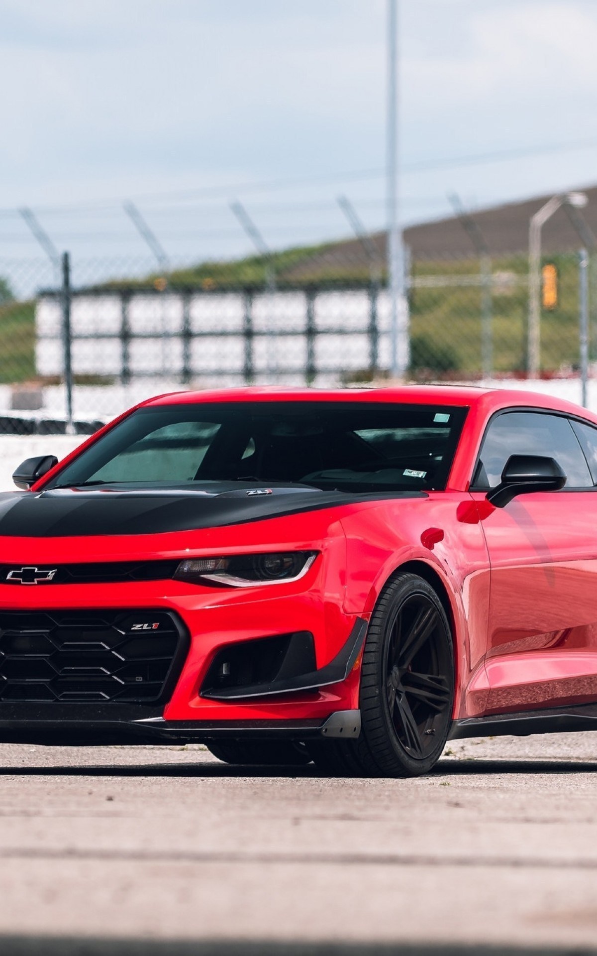Download Chevrolet Camaro Zl1 Red Racing Muscle Cars Zl1 Red Wallpaper & Background Download