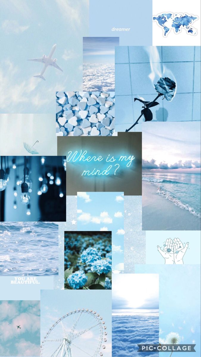 Cute Blue Aesthetic Wallpaper