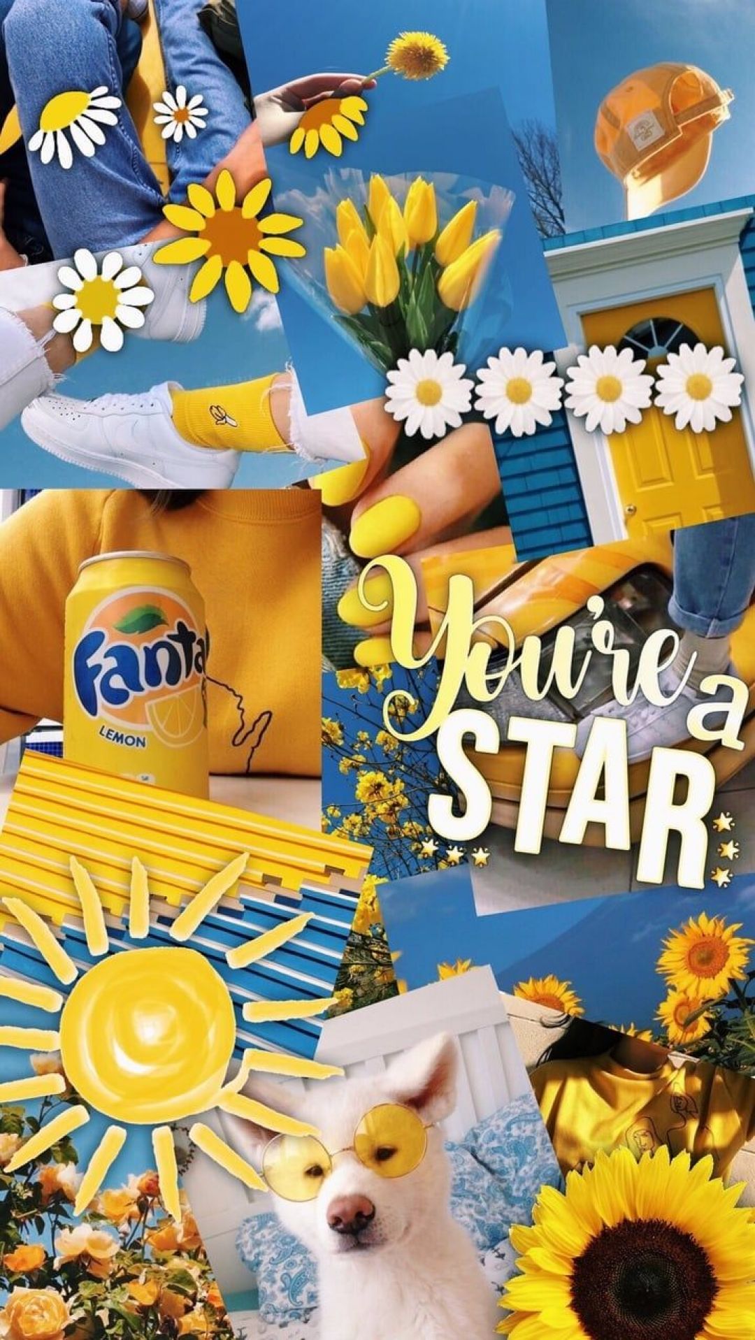 Image About Blue In Collages Wallpaper I Made☄️ / iPhone HD Wallpaper Background Download (png / jpg)