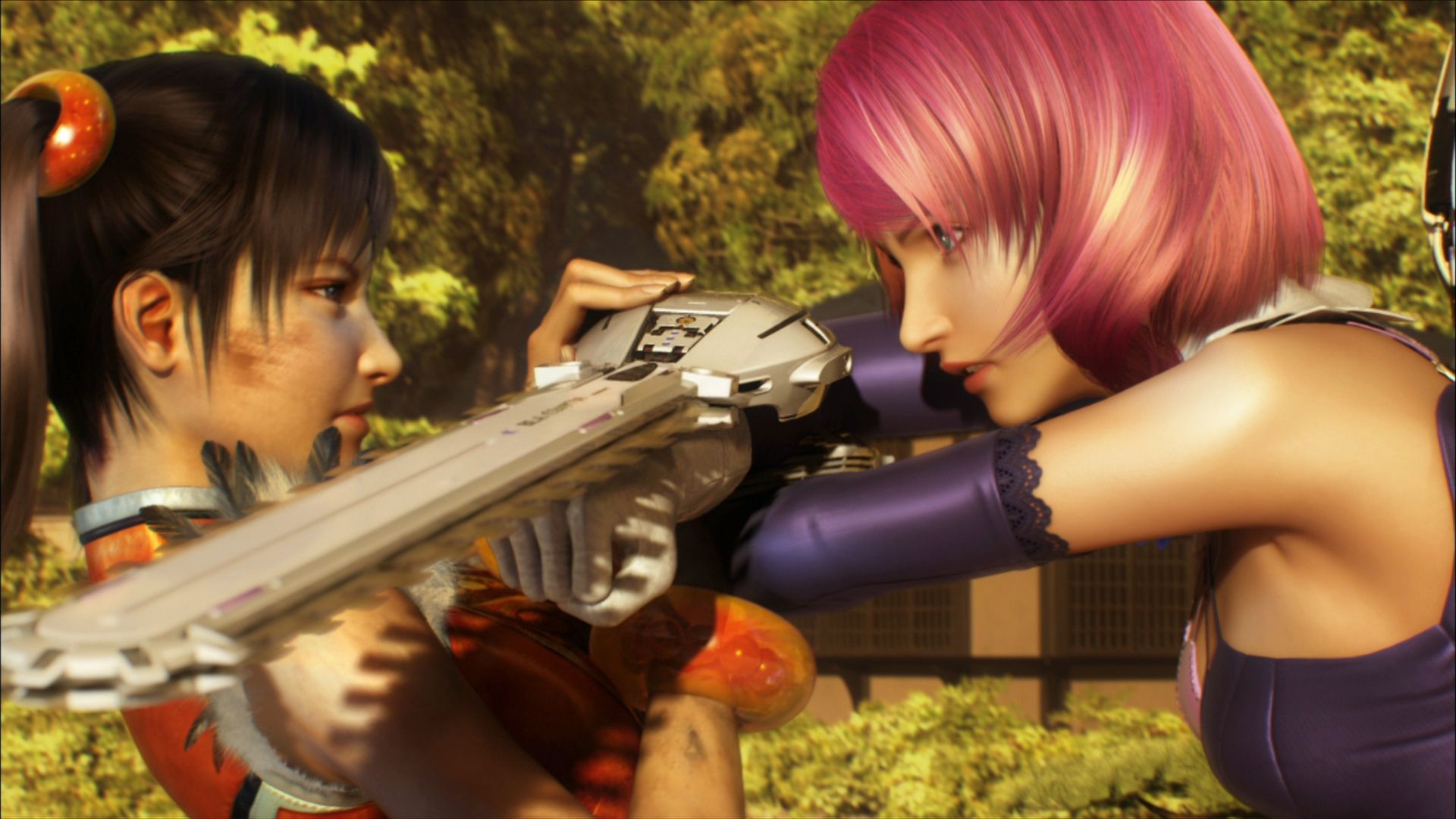 Ling Xiaoyu Alisa Bosconovitch Tekken Blood Vengeance Girl Close Up Glove Bracelet Weapon Wallpaper:1920x1080