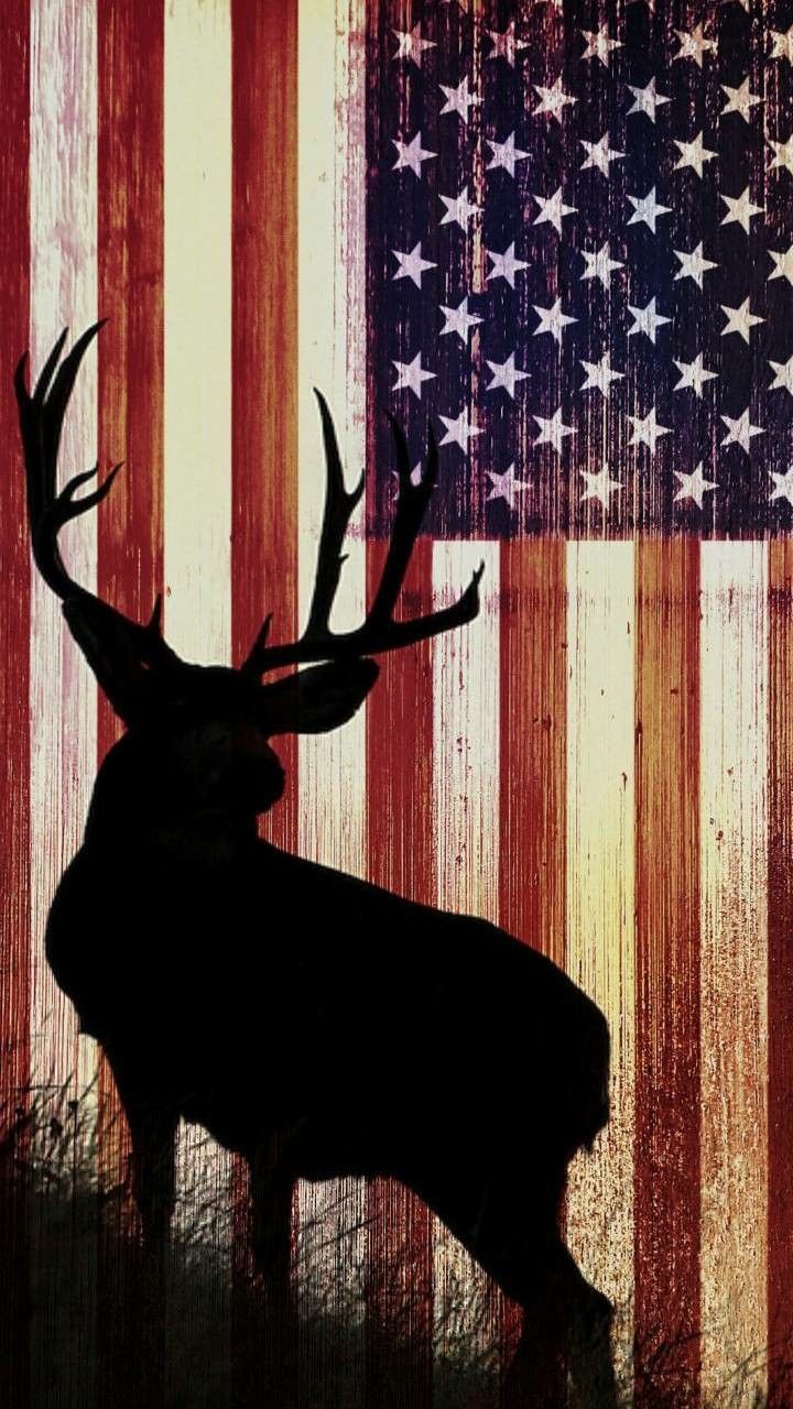 Patriotic deer. American flag wallpaper iphone, American wallpaper, American flag wallpaper