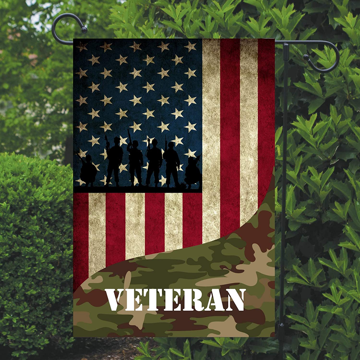 American Military Garden Flag, Personalized, Veteran Garden Flag, Army Garden Flag, Patriotic Yard Flag, American Flag Decor, Army, Military, Handmade Products