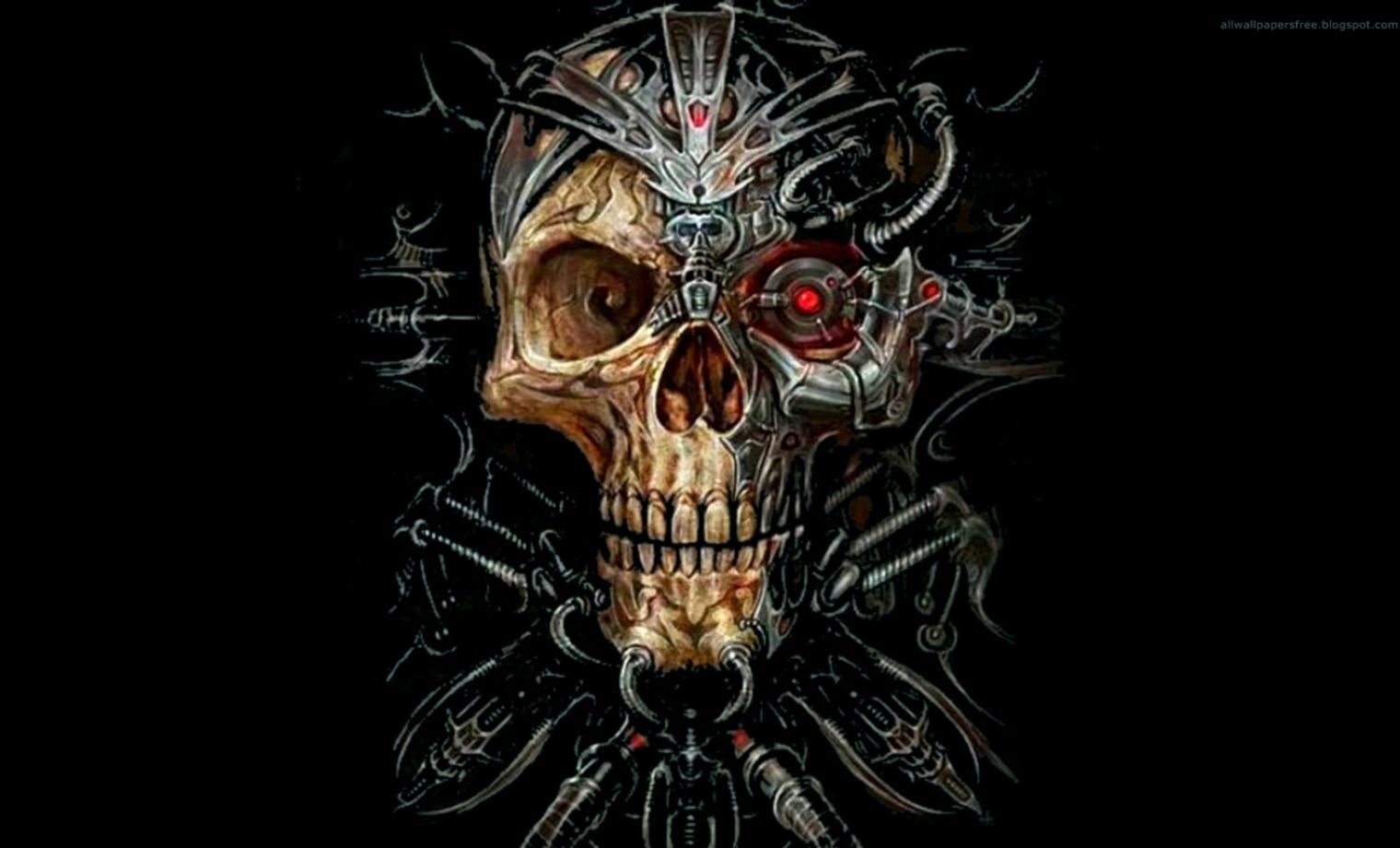 Evil Skull Art Wallpaper, HD Evil Skull Art Background on WallpaperBat