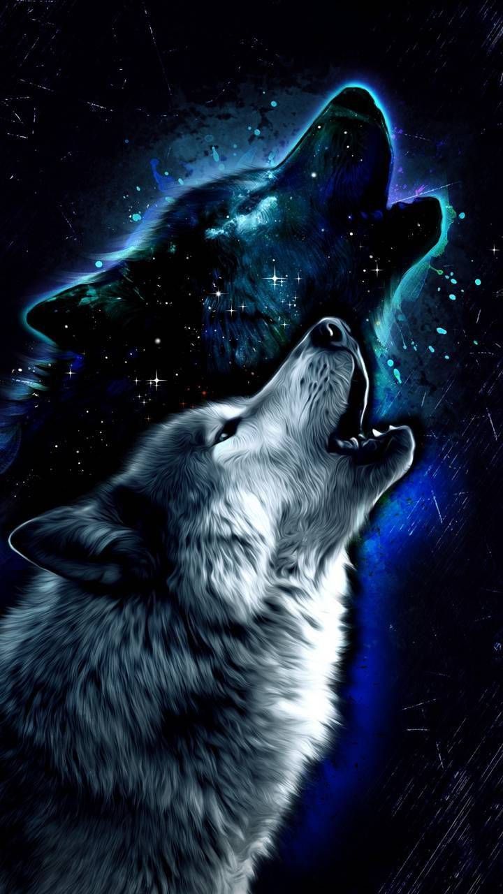 Galaxy Wolf Wallpaper for mobile phone, tablet, desktop computer and other devices HD and 4K wallpaper. Wolf wallpaper, Anime wolf, Galaxy wolf
