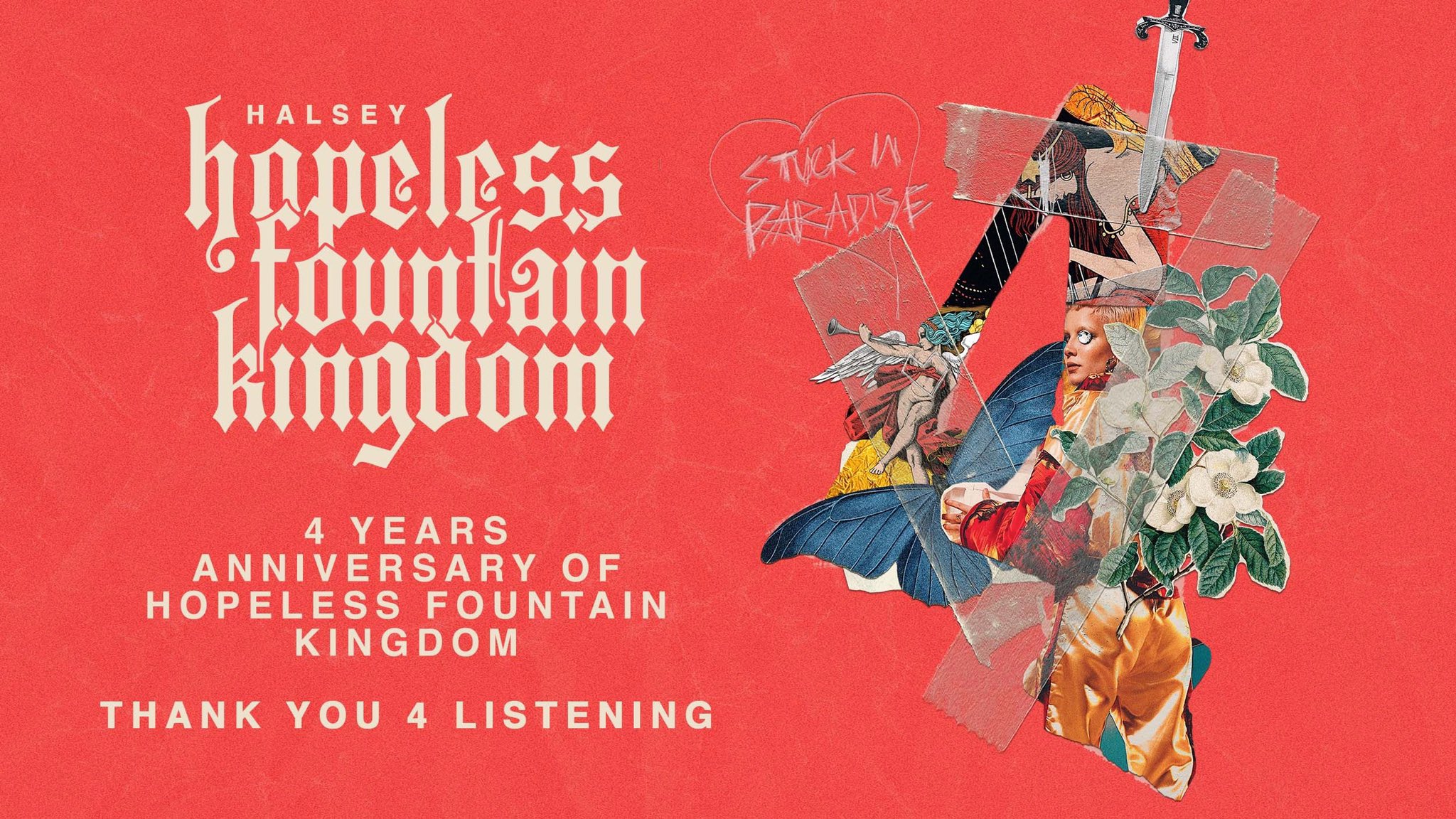 h 4th birthday to my rambunctious, passionate child. My sophomore album, Hopeless Fountain Kingdom. ❤️