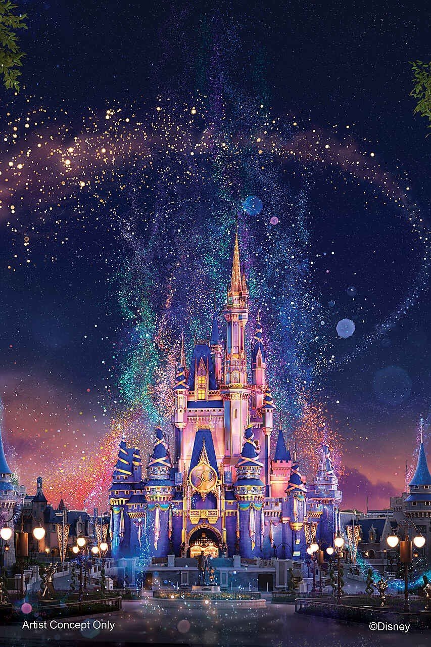 Walt Disney World 50th Anniversary FREE Downloadable Wallpaper