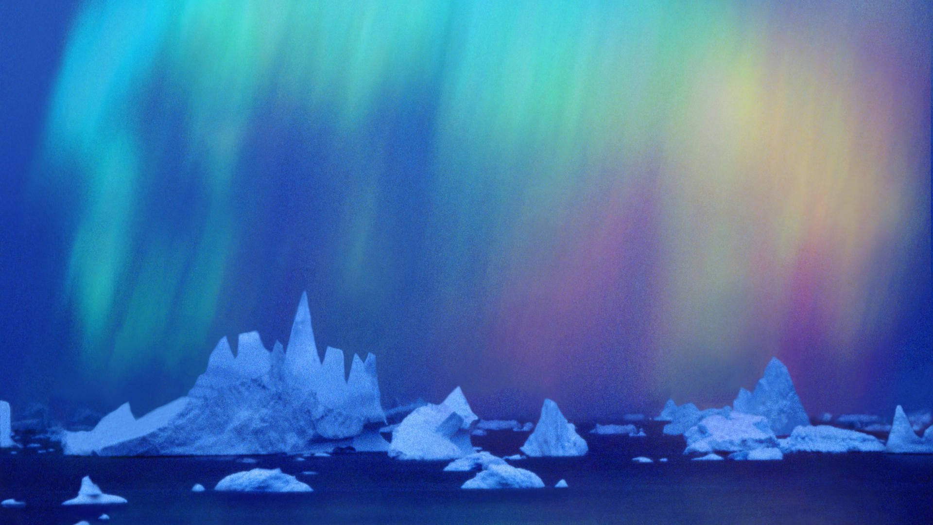 Southern Lights (Aurora Australis) above Antarctica
