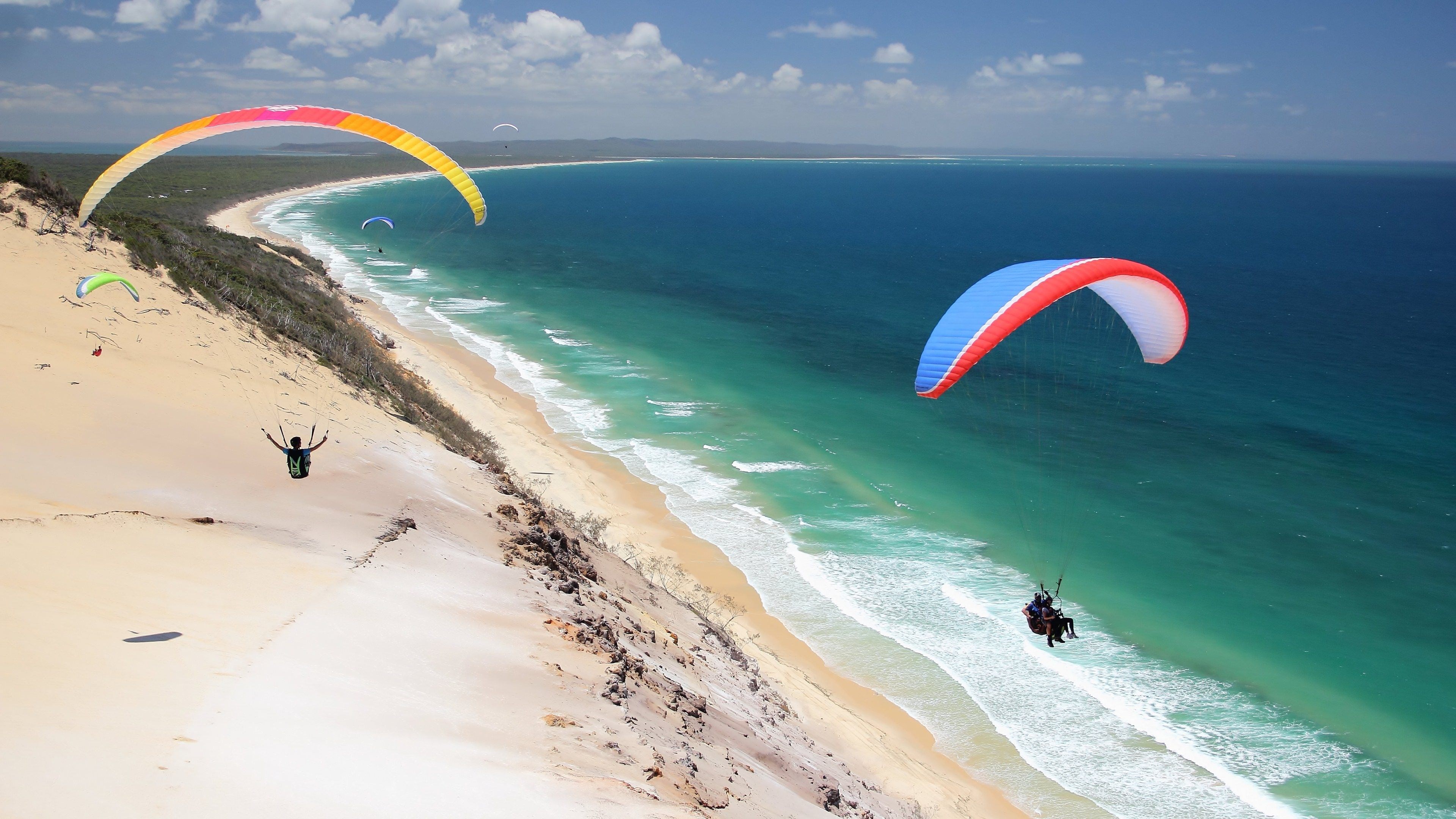 paragliding adventure sports 4k ultra HD wallpaper High quality walls