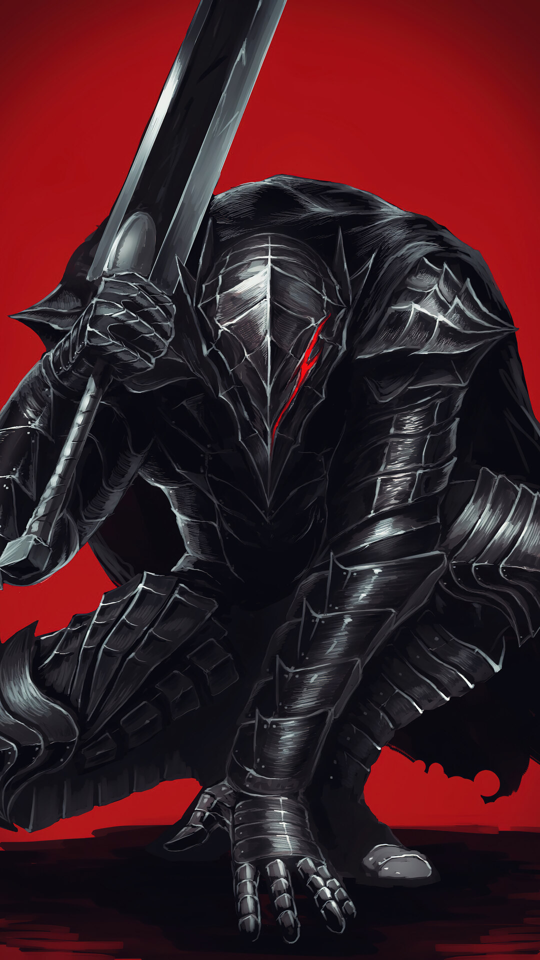 Guts Berserk Sword Armor Phone iPhone 4K Wallpaper free Download