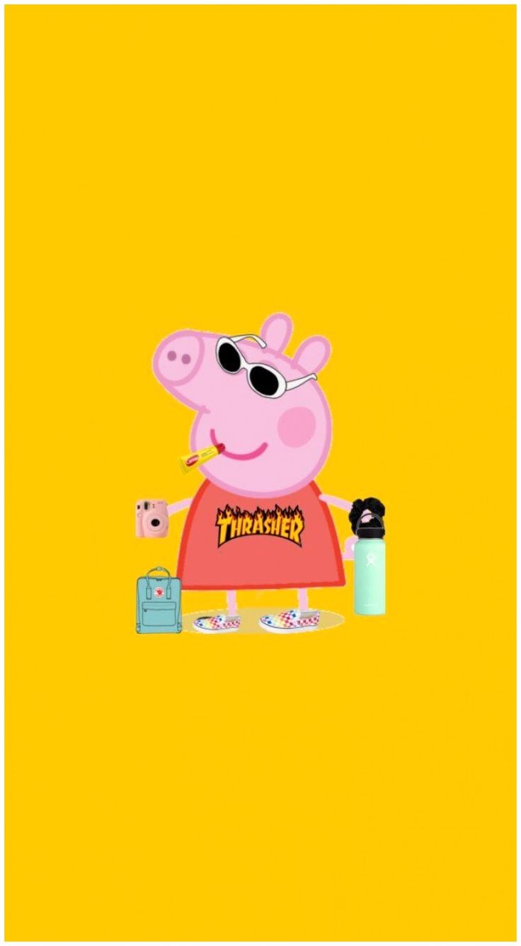 Peppa Pig Vsco Girl Wallpaper. Funny iphone wallpaper, Cartoon wallpaper iphone, Wallpaper iphone cute