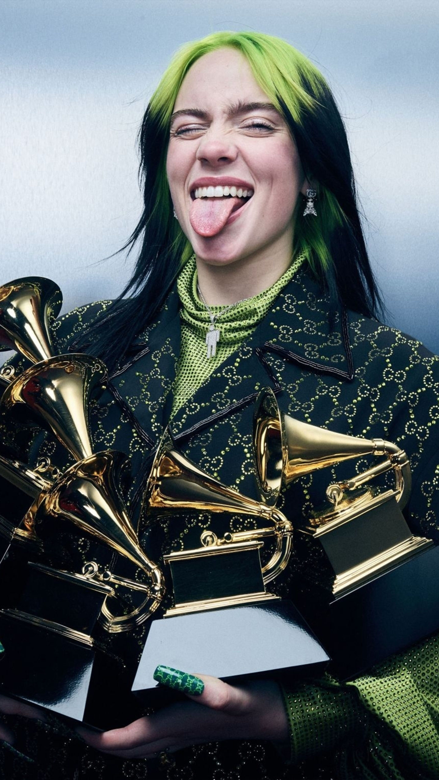 Billie Eilish Grammy 2020 4K Ultra HD Mobile Wallpaper