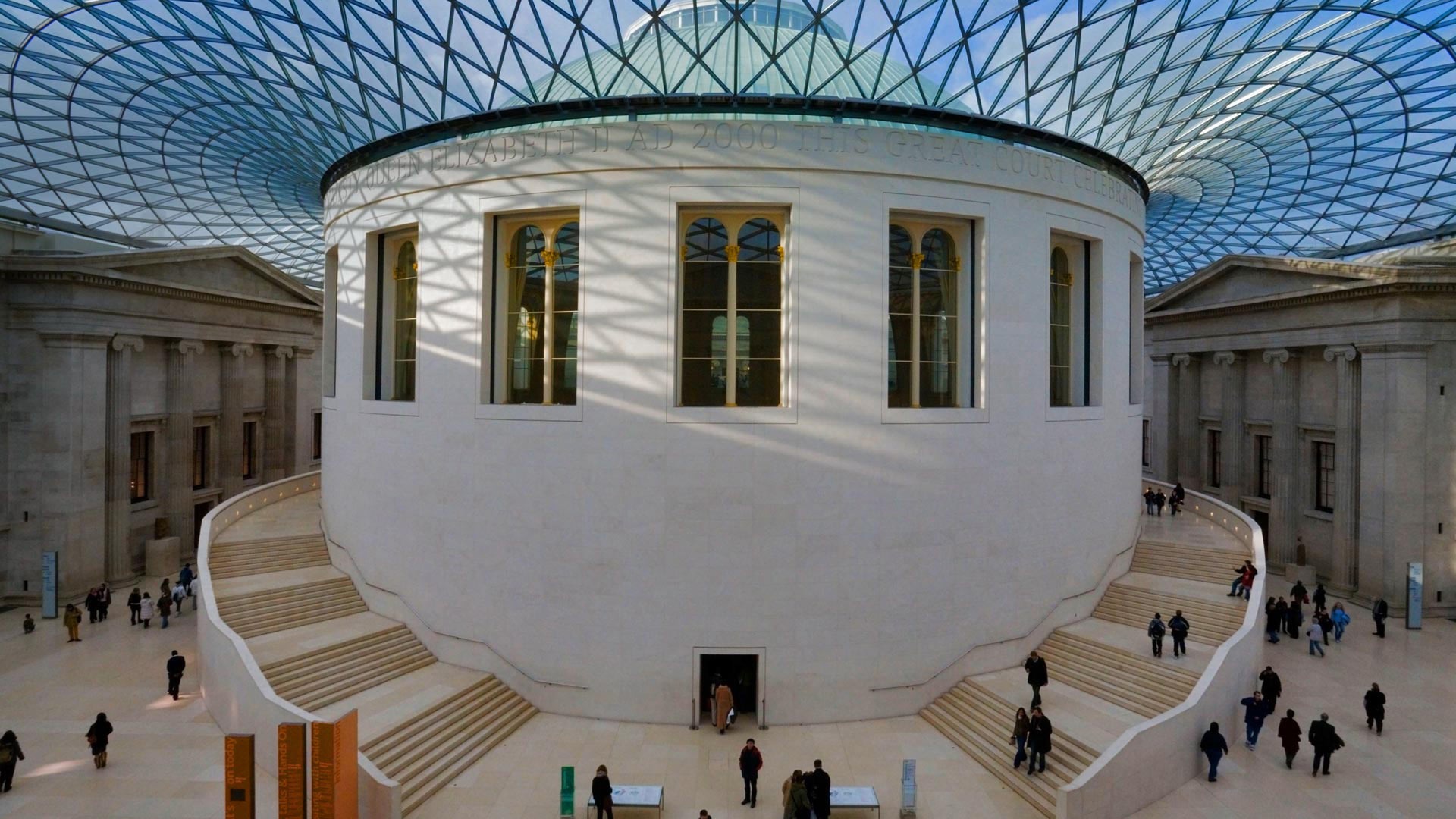 The British Museum Reading Room And Great Court In London Bing Desktop Wallpaper