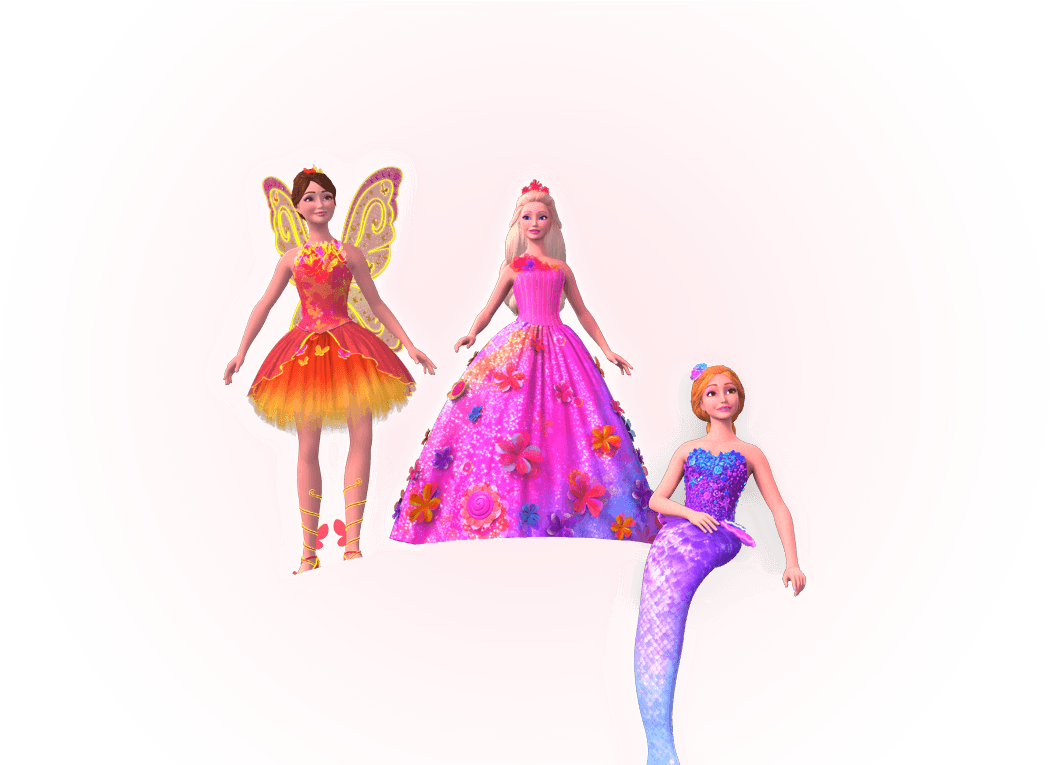 Filmes De Barbie Image Princess Alexa, nori And Romy And The Secret Door Png. Full Size PNG Download
