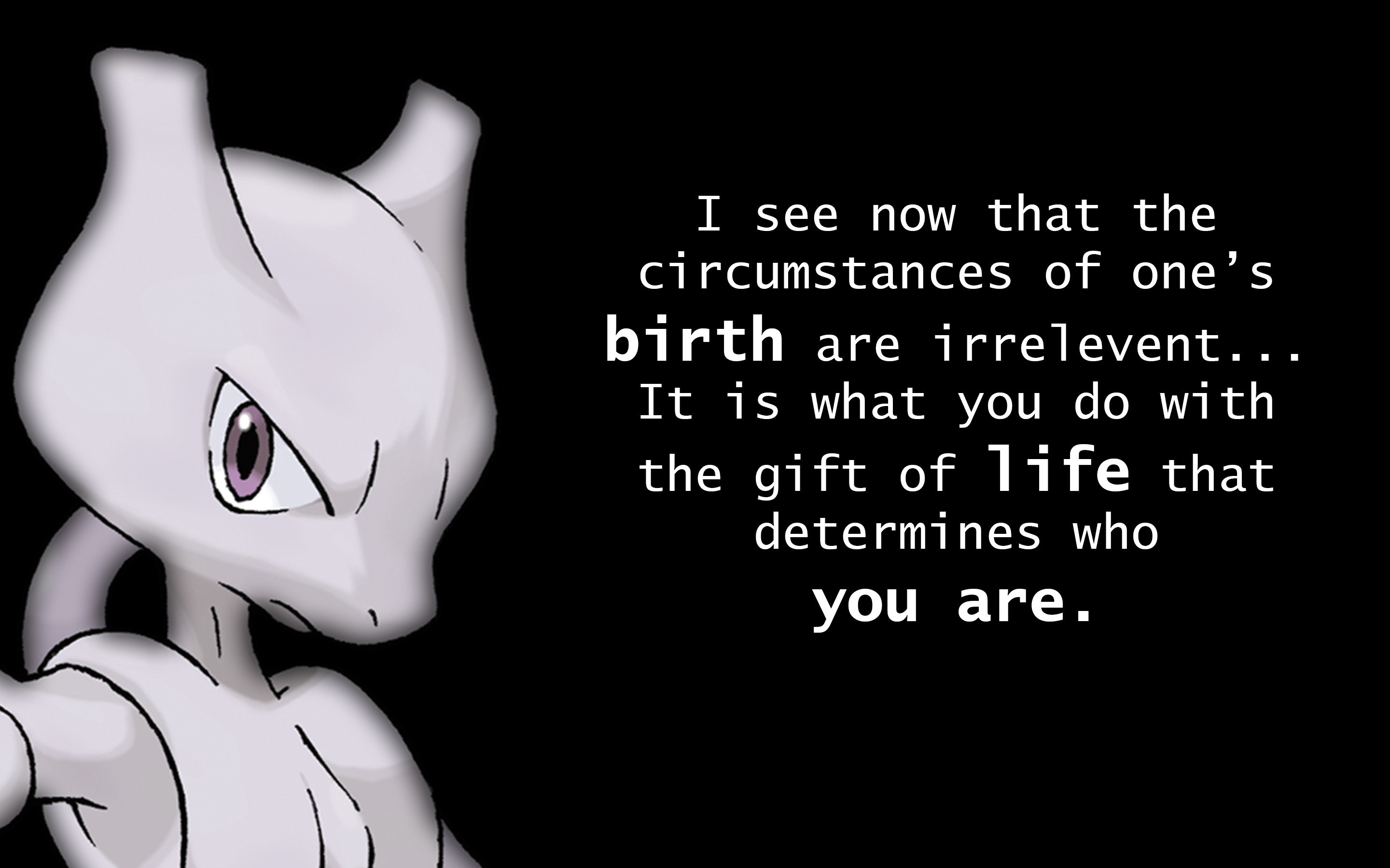 Mewtwo Quote Wallpaper (2880×1800) [x Post From R Pokemon]