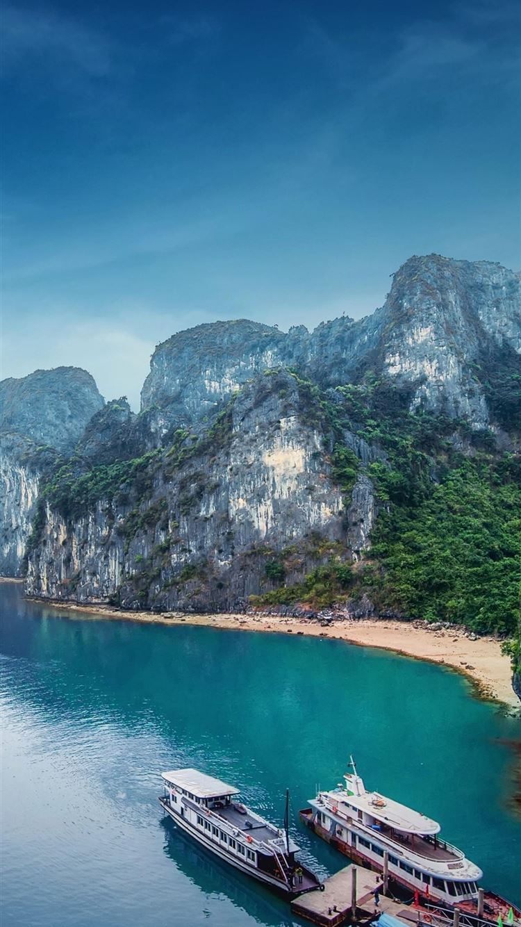 Ha Long Bay Cave iPhone Wallpaper Free Download