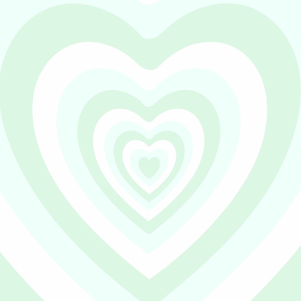 Y2k powerpuff girls sage green hearts aesthetic background. Heart wallpaper, Aesthetic background, Sage green