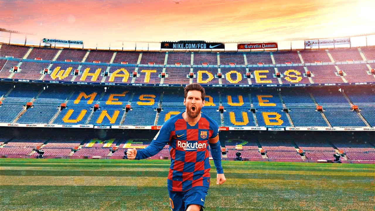Leo Messi Camp Nou Animated Desktop Wallpaper