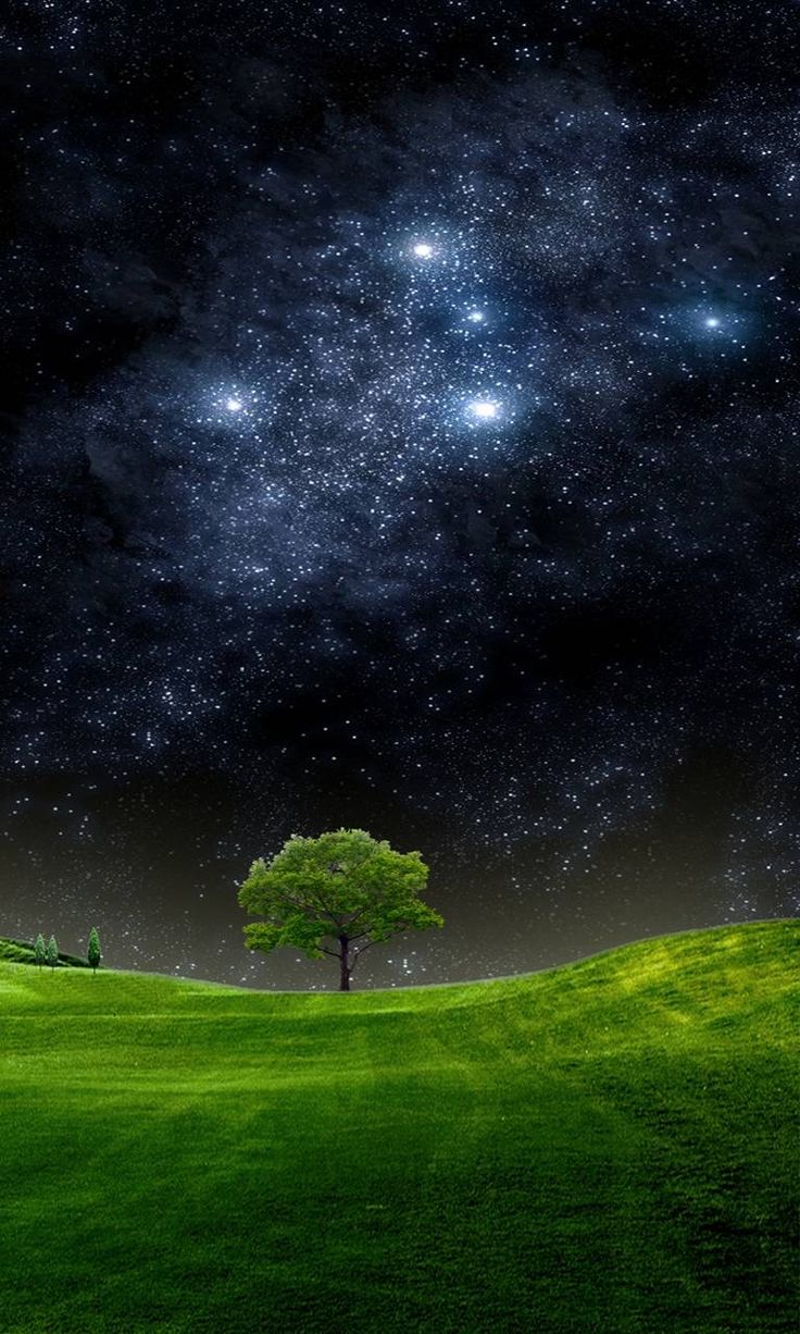 Download HD night sky Wallpaper by __JULIANNA__ now. Browse millions. Hermosa fotografía de paisaje, Paisaje de fantasía, Fotografia paisaje