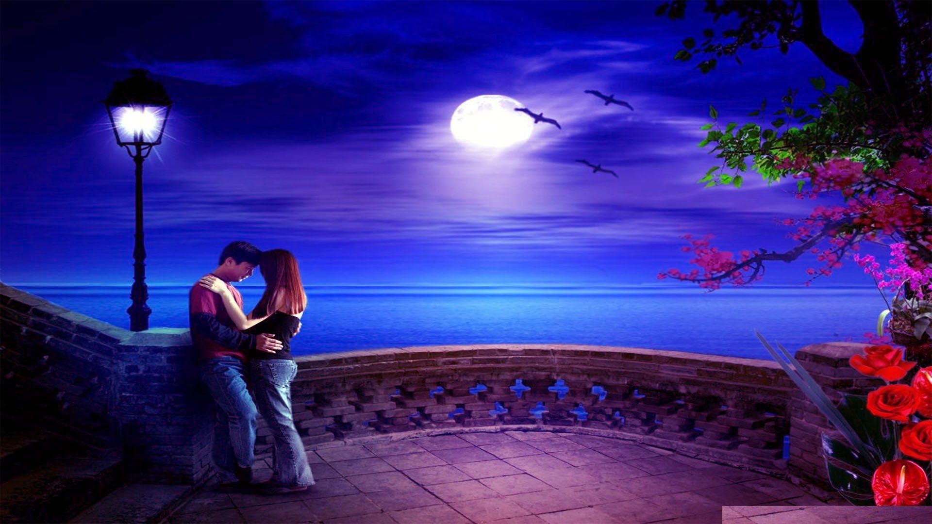Romantic Scene HD Wallpaper