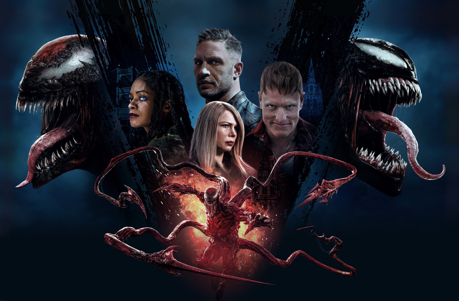 Venom, Carnage and Tom Hardy 8k Ultra HD Wallpaper