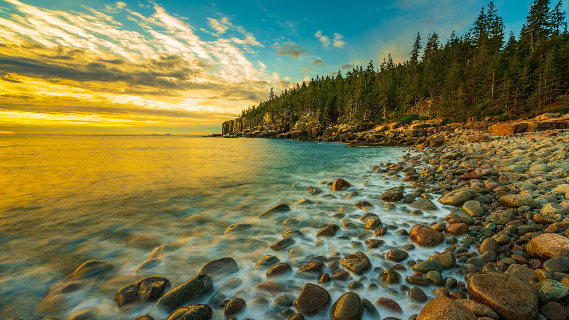 Boulder Beach Bar Harbor Acadia National Park In Maine