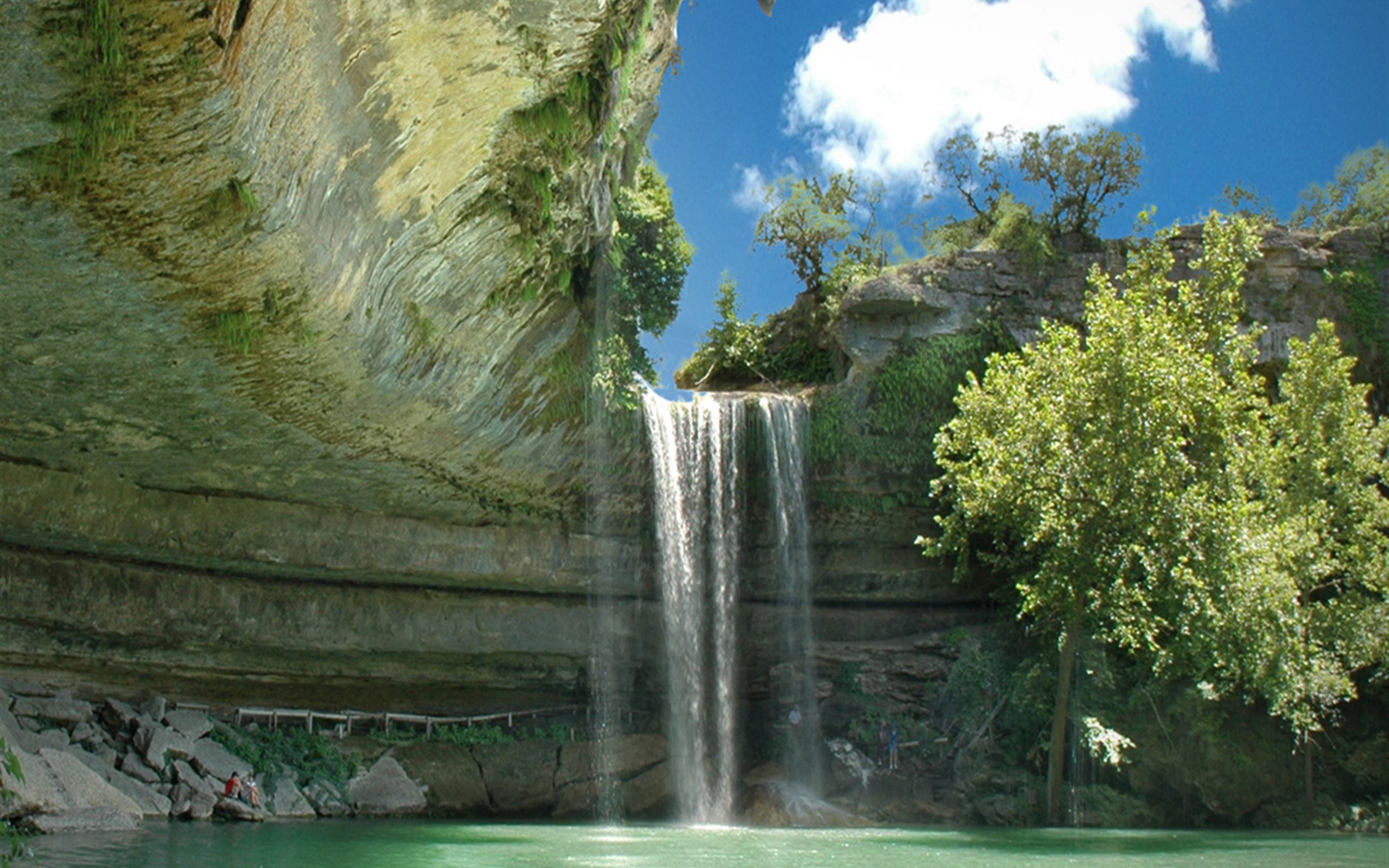 Nature Mountain Waterfall iPad Wallpaper Free Download