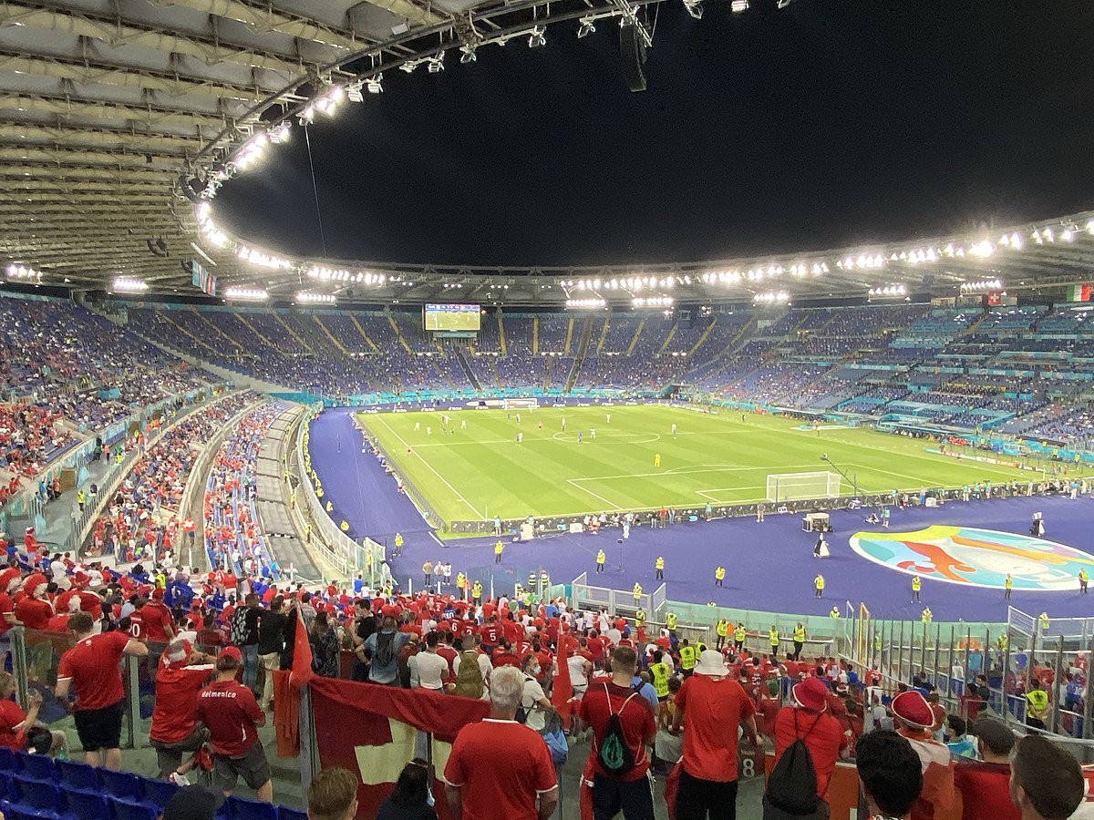 The Stadio Olimpico during EURO