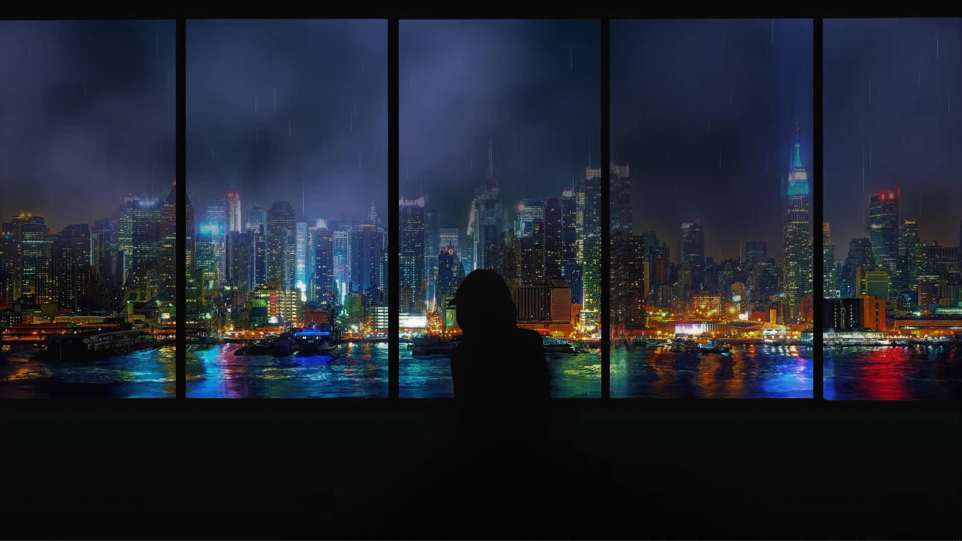 Rainy Night City Windows Live Wallpaper: Free HD 4K Live Wallpaper For Windows & MacOS