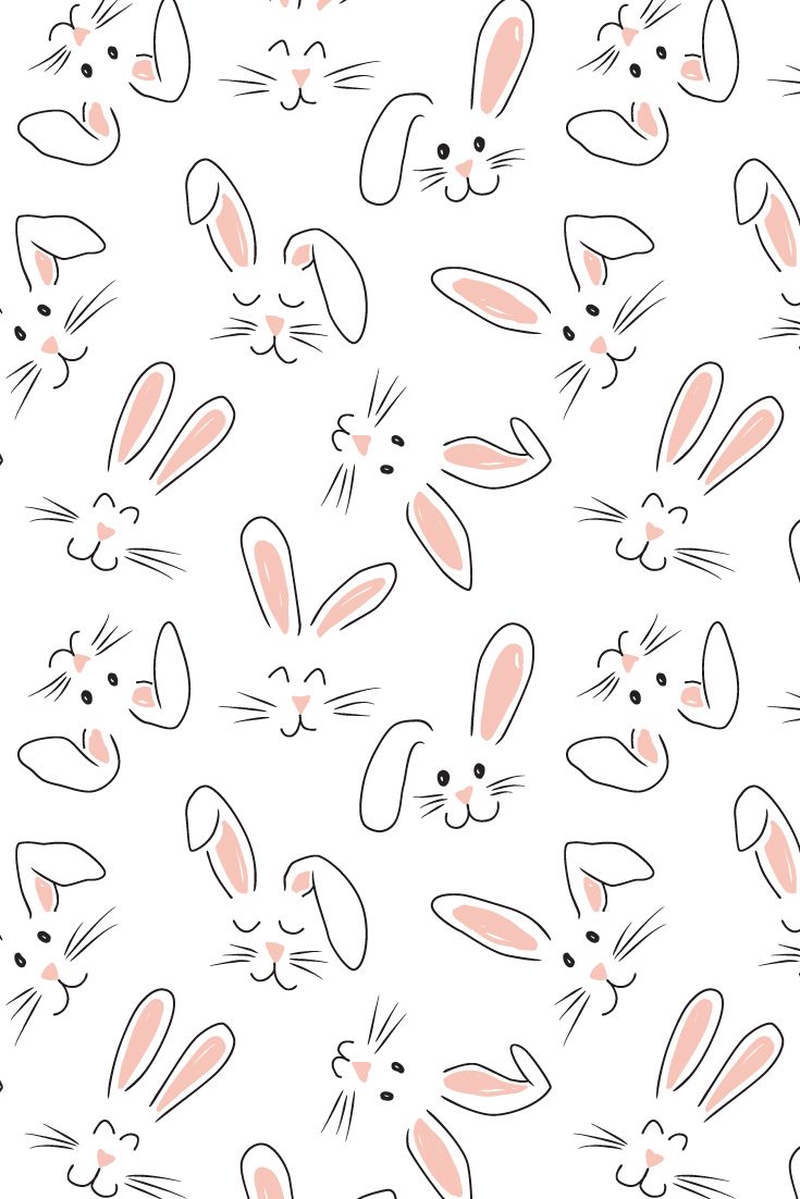 Easter bunny pattern. Easter wallpaper, Rabbit wallpaper, Bunny wallpaper