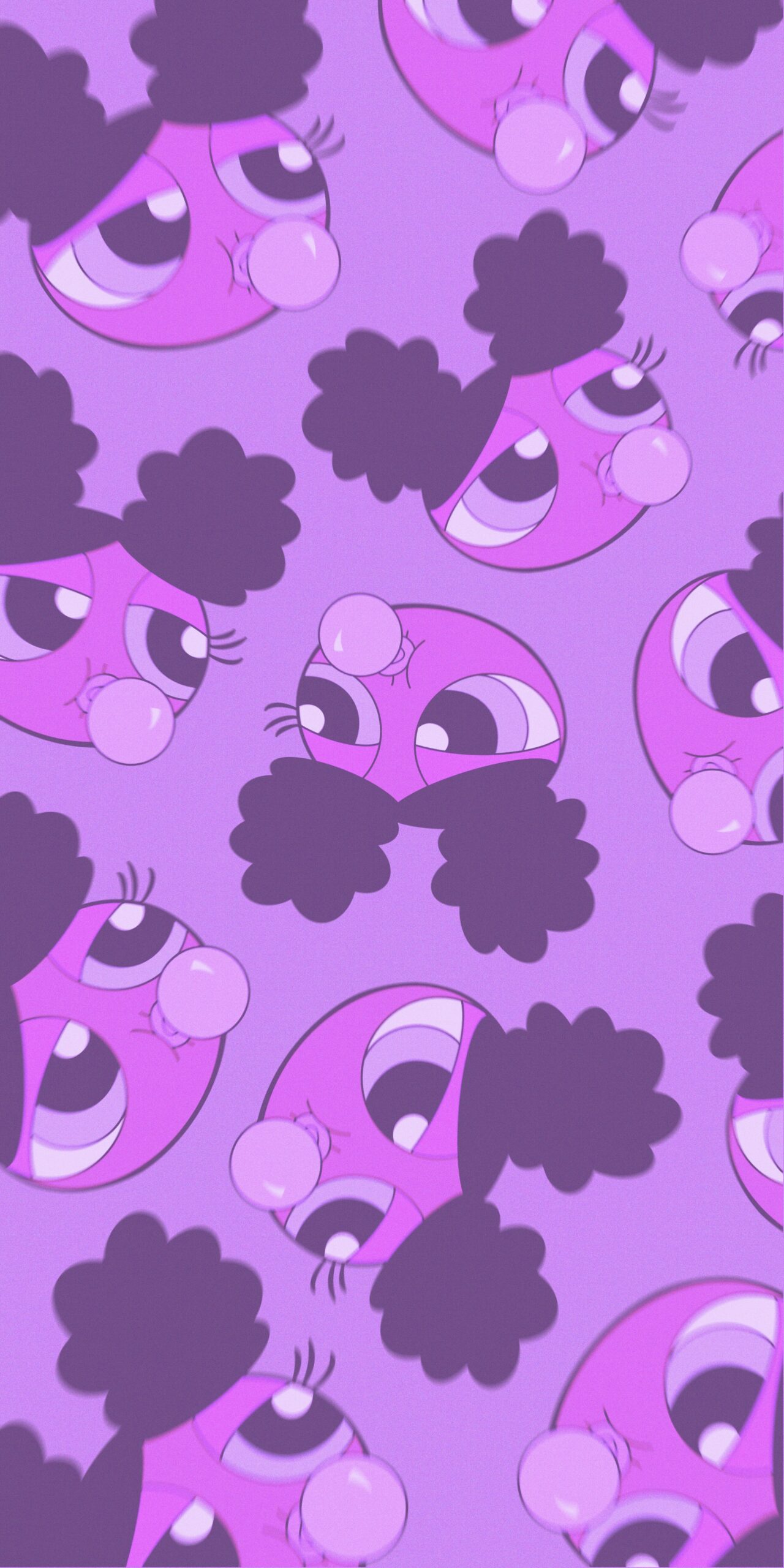 Powerpuff Girls Bubblegum Purple Wallpaper