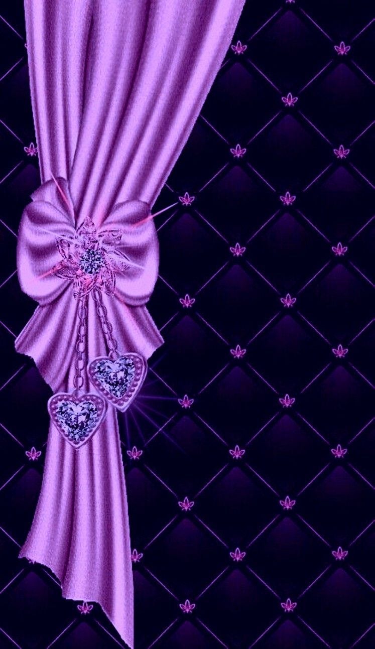 purple girly wallpaper, purple, violet, curtain, textile, lavender, interior design, stage, architecture, window treatment, magenta