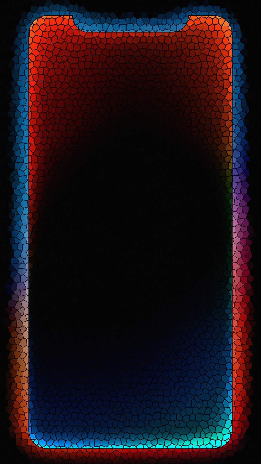 Neon border vaporware/outrun wallpaper for iPhone 13 (fits notch) :  r/iWallpaper