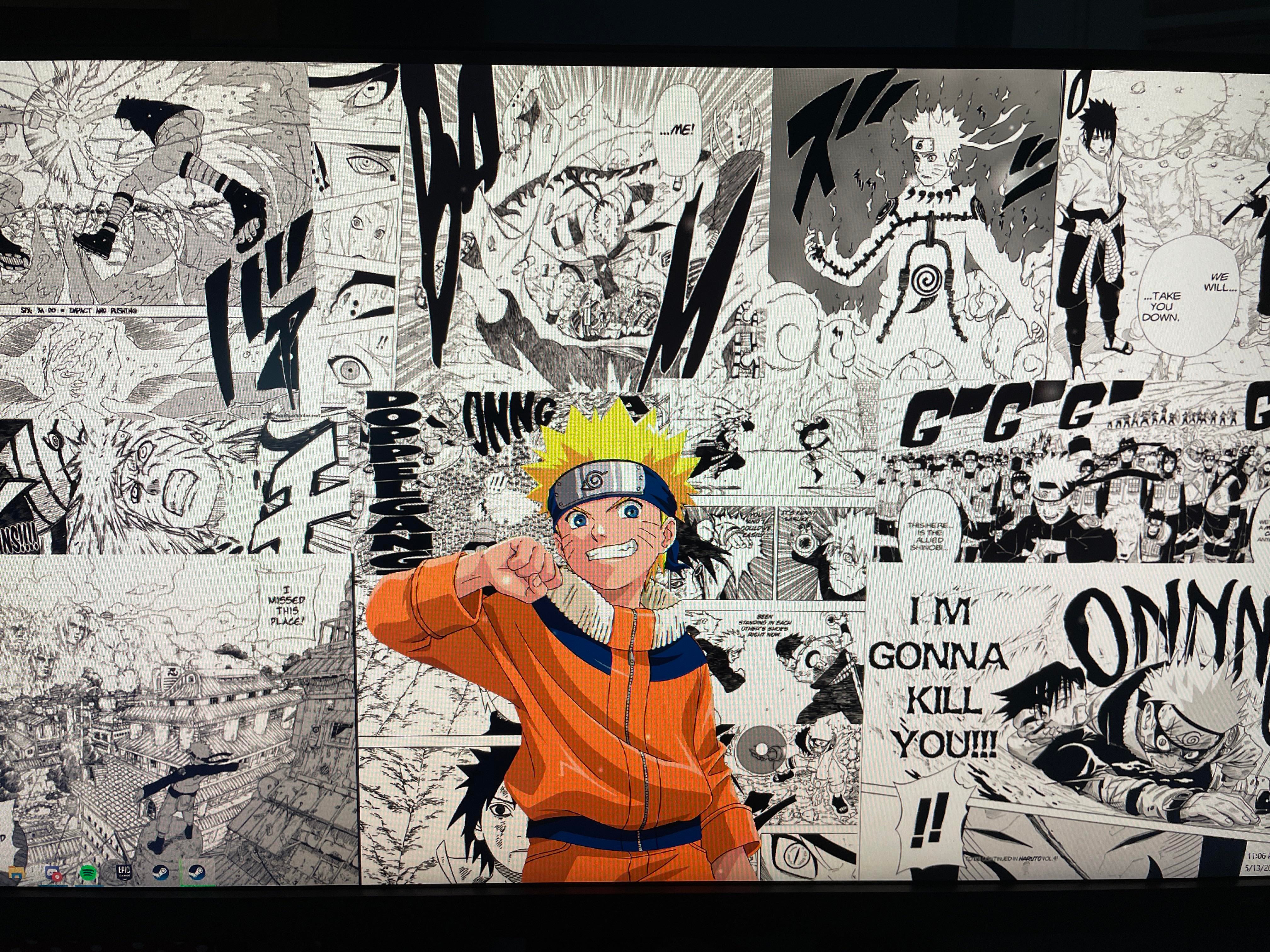 Naruto Manga Panels PC Wallpaper
